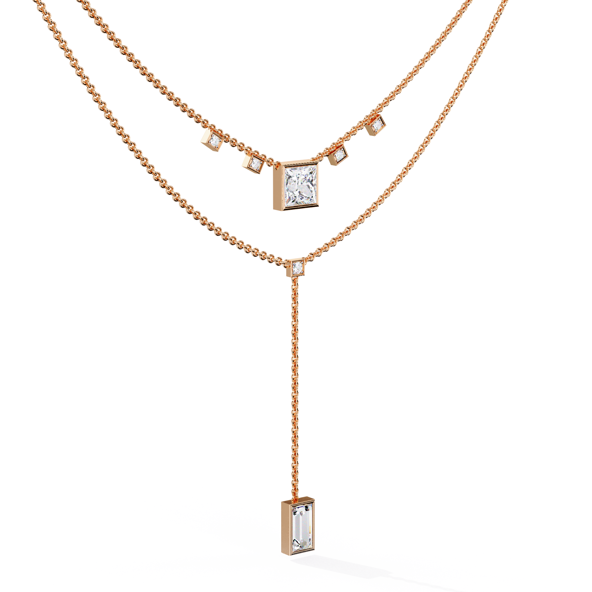 Radiant Kiss Diamond Necklace