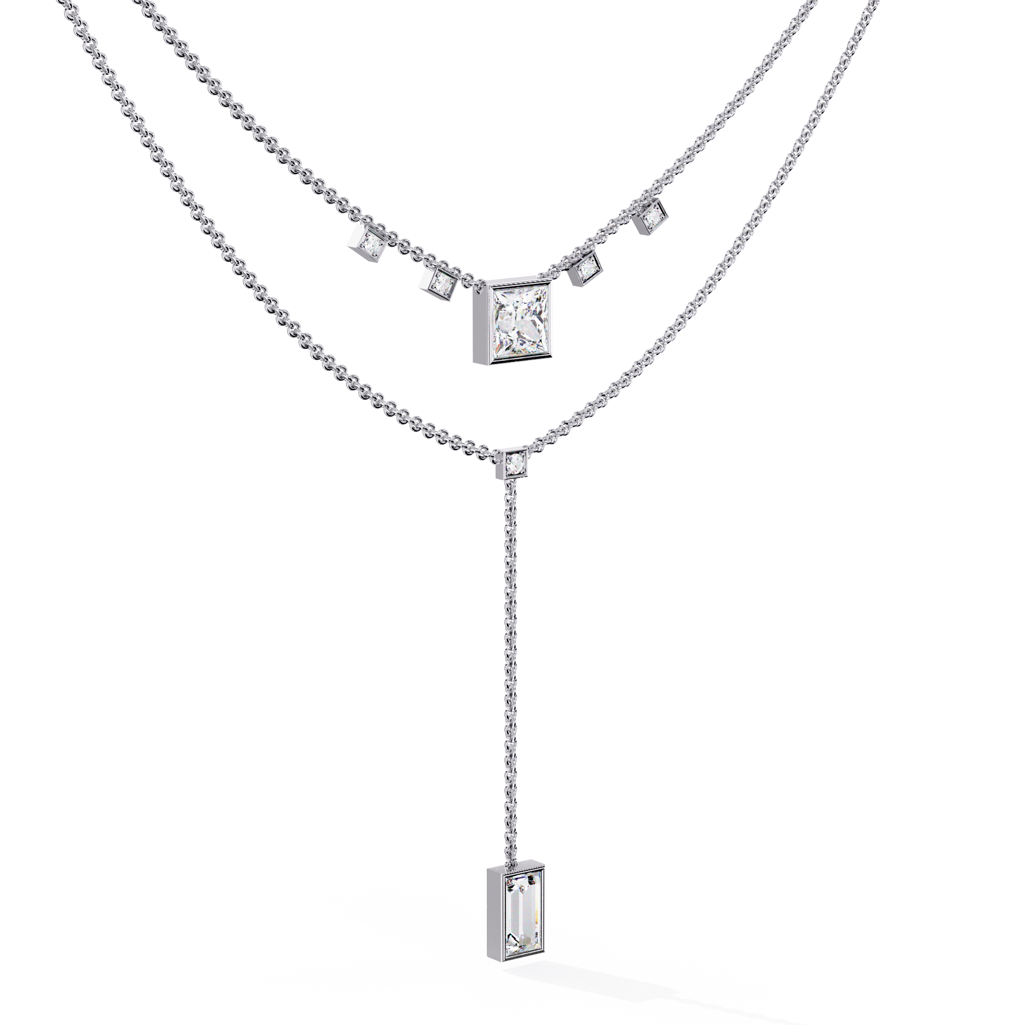 Radiant Kiss Diamond Necklace