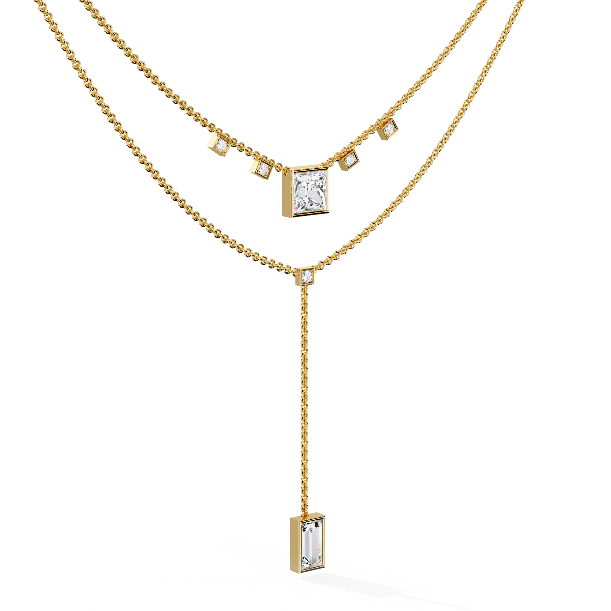 Radiant Kiss Diamond Necklace
