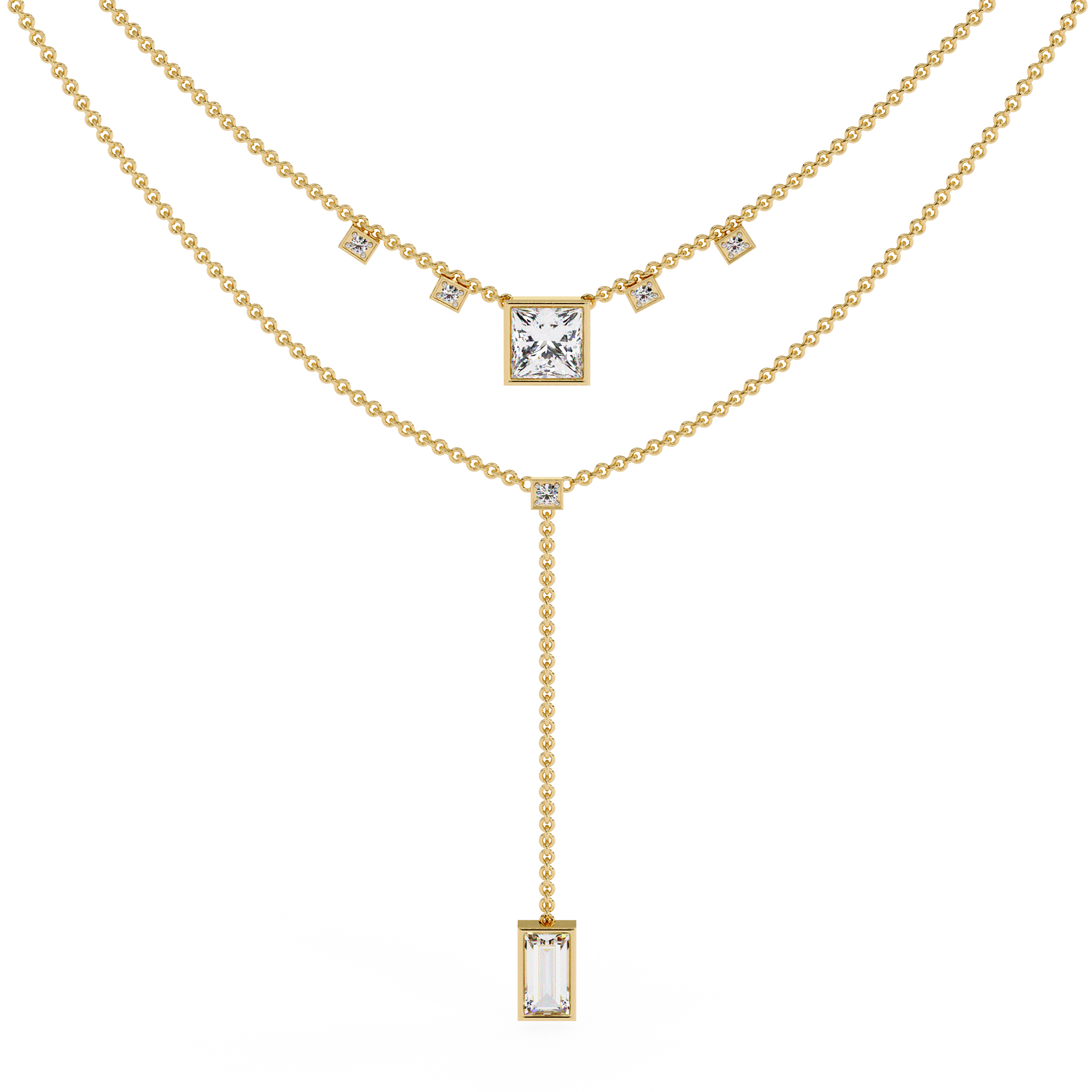 Radiant Kiss Diamond Necklace