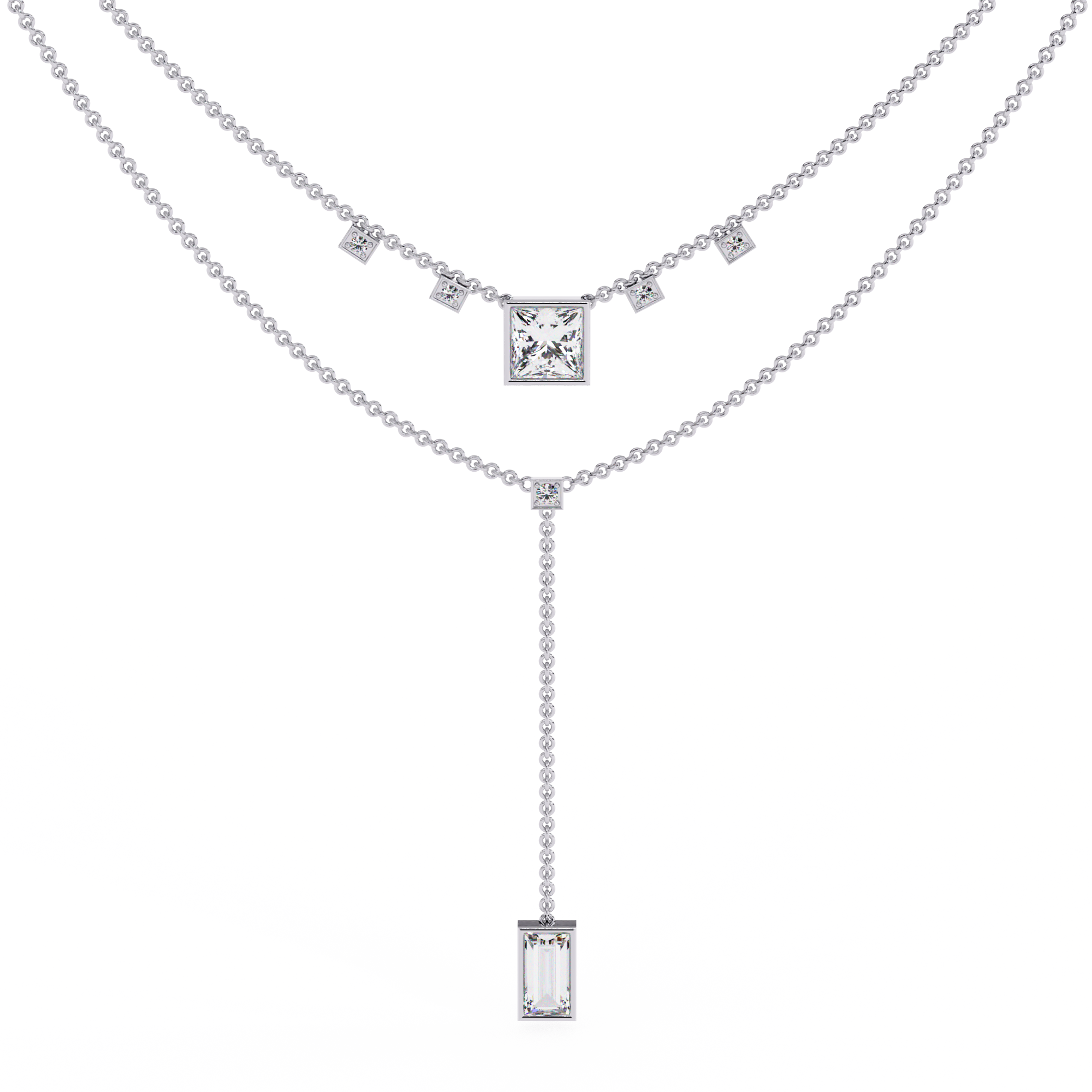 Radiant Kiss Diamond Necklace