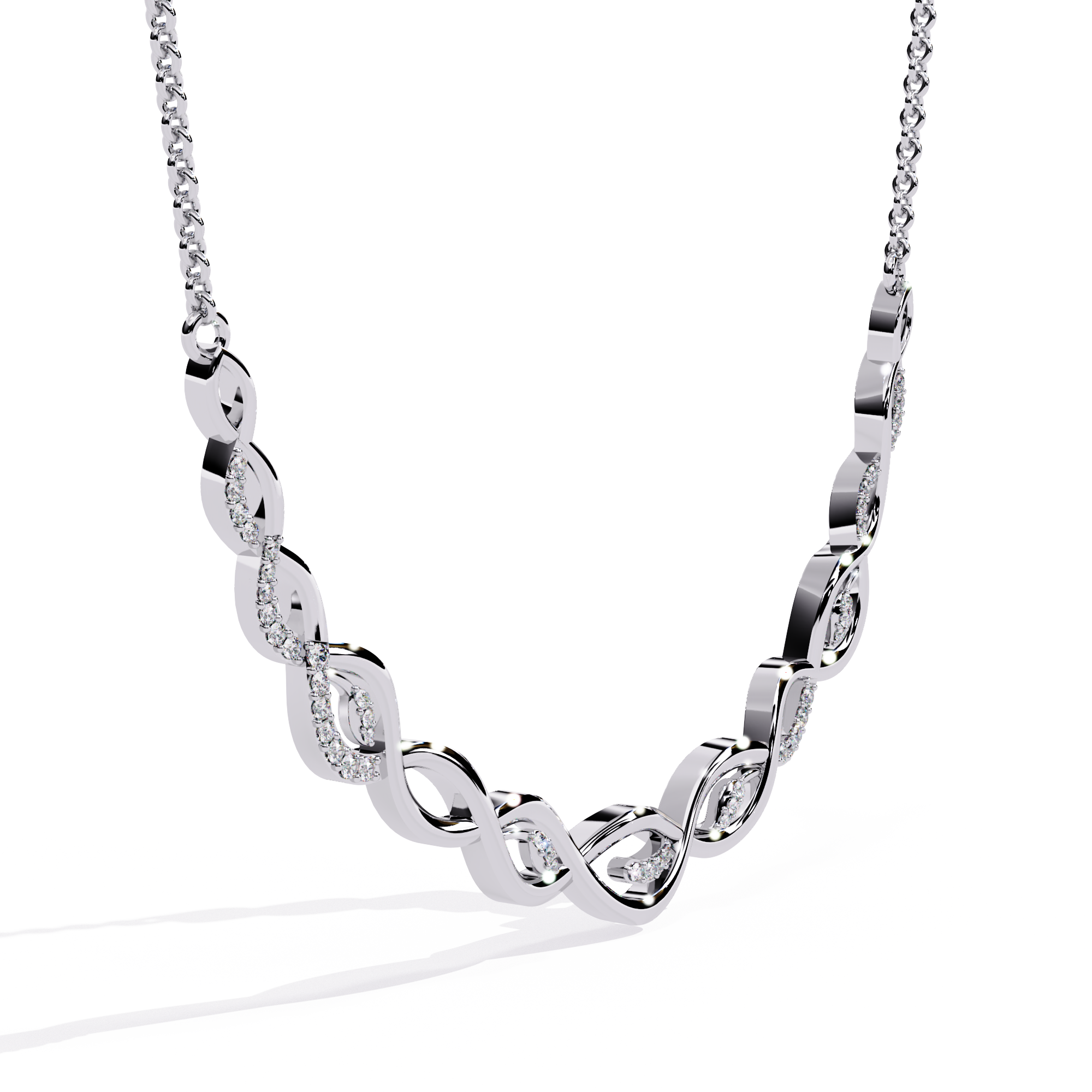 Regal Dusk Diamond Necklace