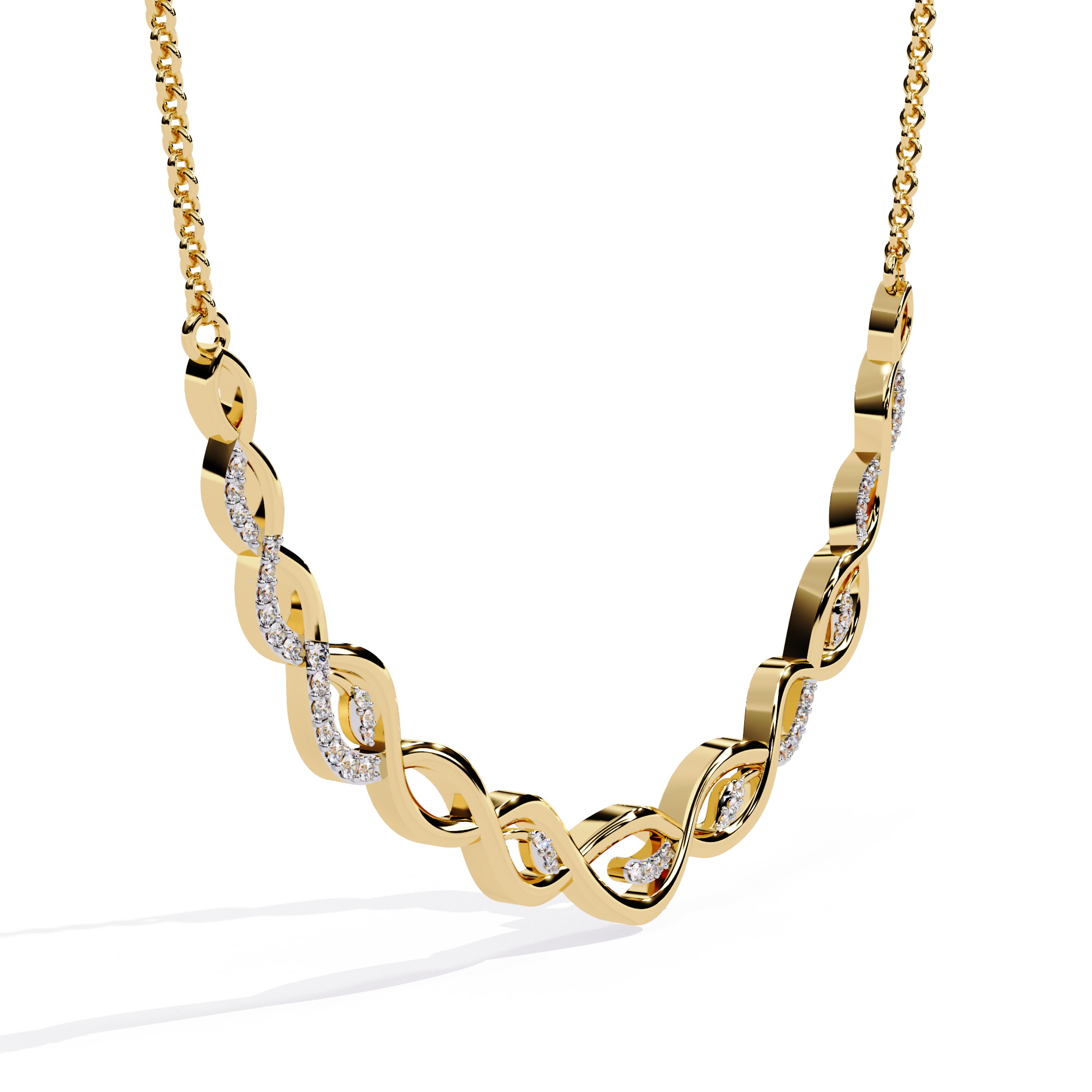 Regal Dusk Diamond Necklace