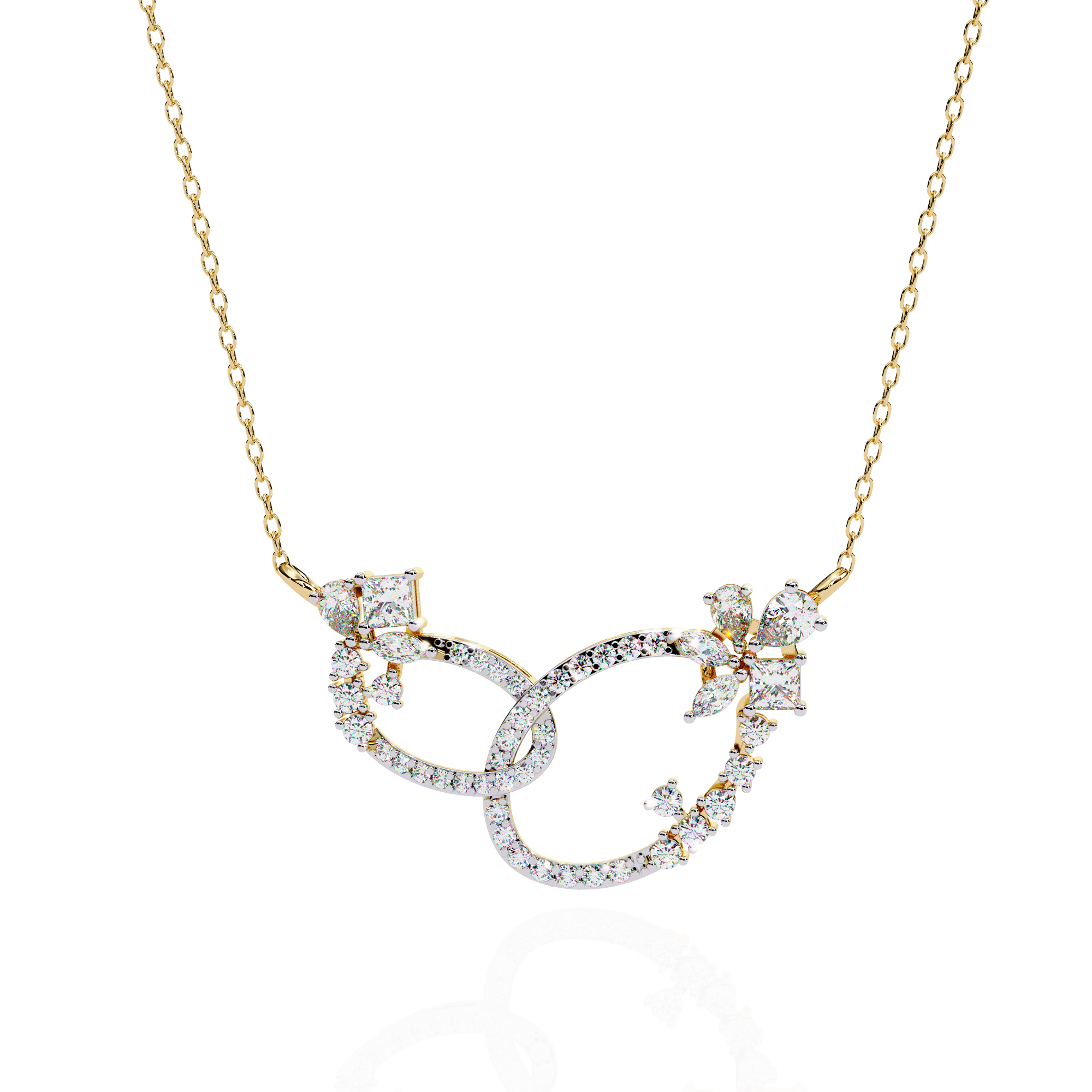 Luxe Halo Diamond Necklace