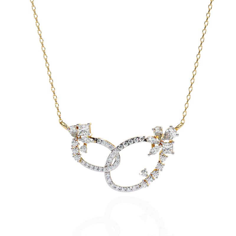 Luxe Halo Diamond Necklace