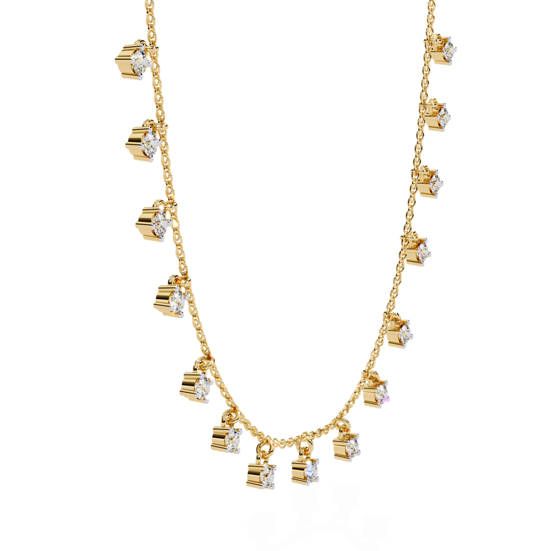 Dazzle Crown Diamond Necklace