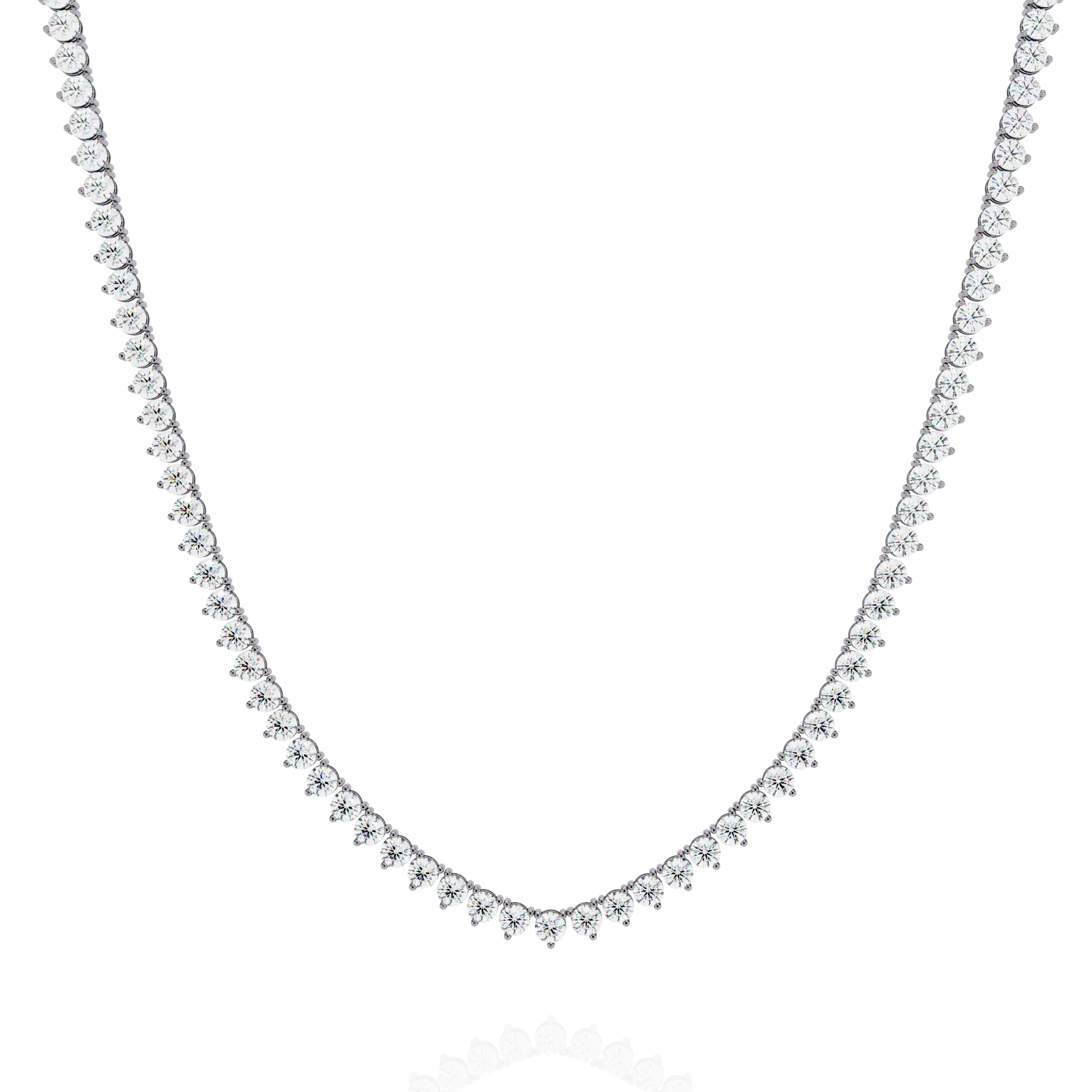 Twilight Curve Diamond Necklace
