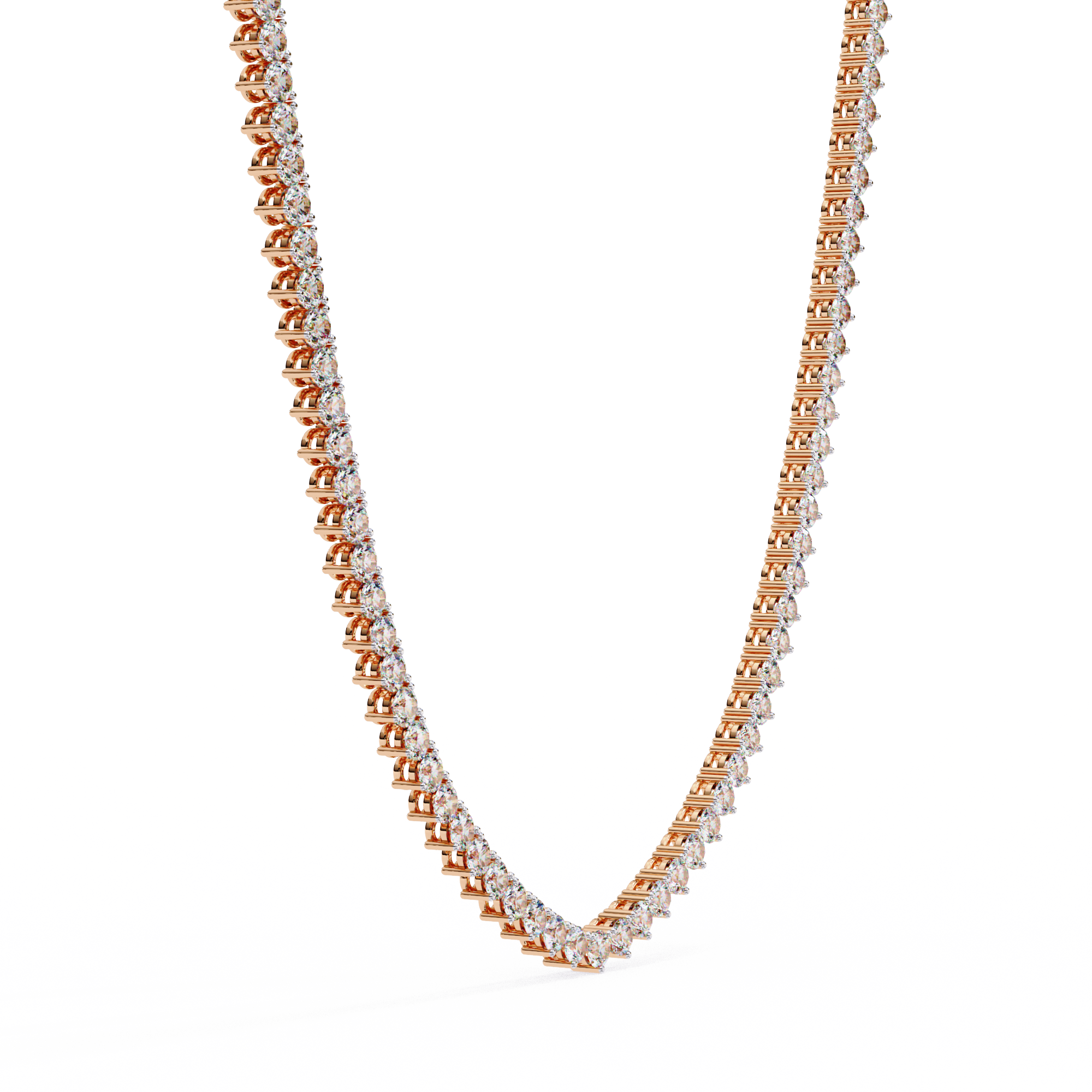Twilight Curve Diamond Necklace