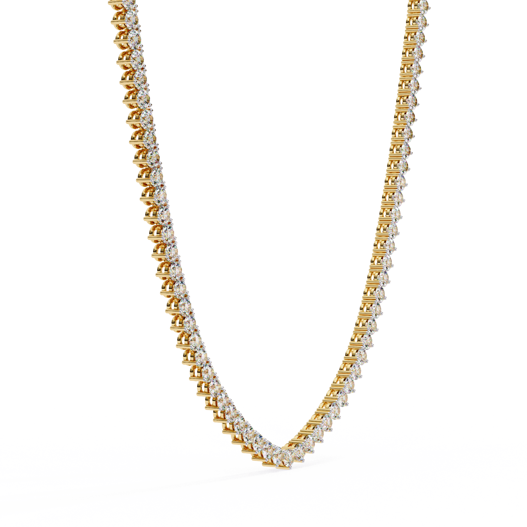 Twilight Curve Diamond Necklace