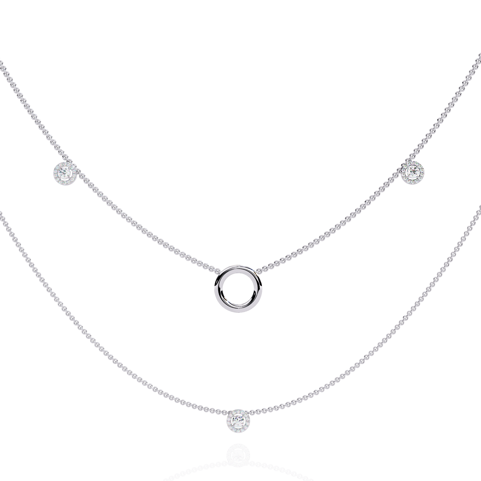 Starlight Crest Diamond Necklace
