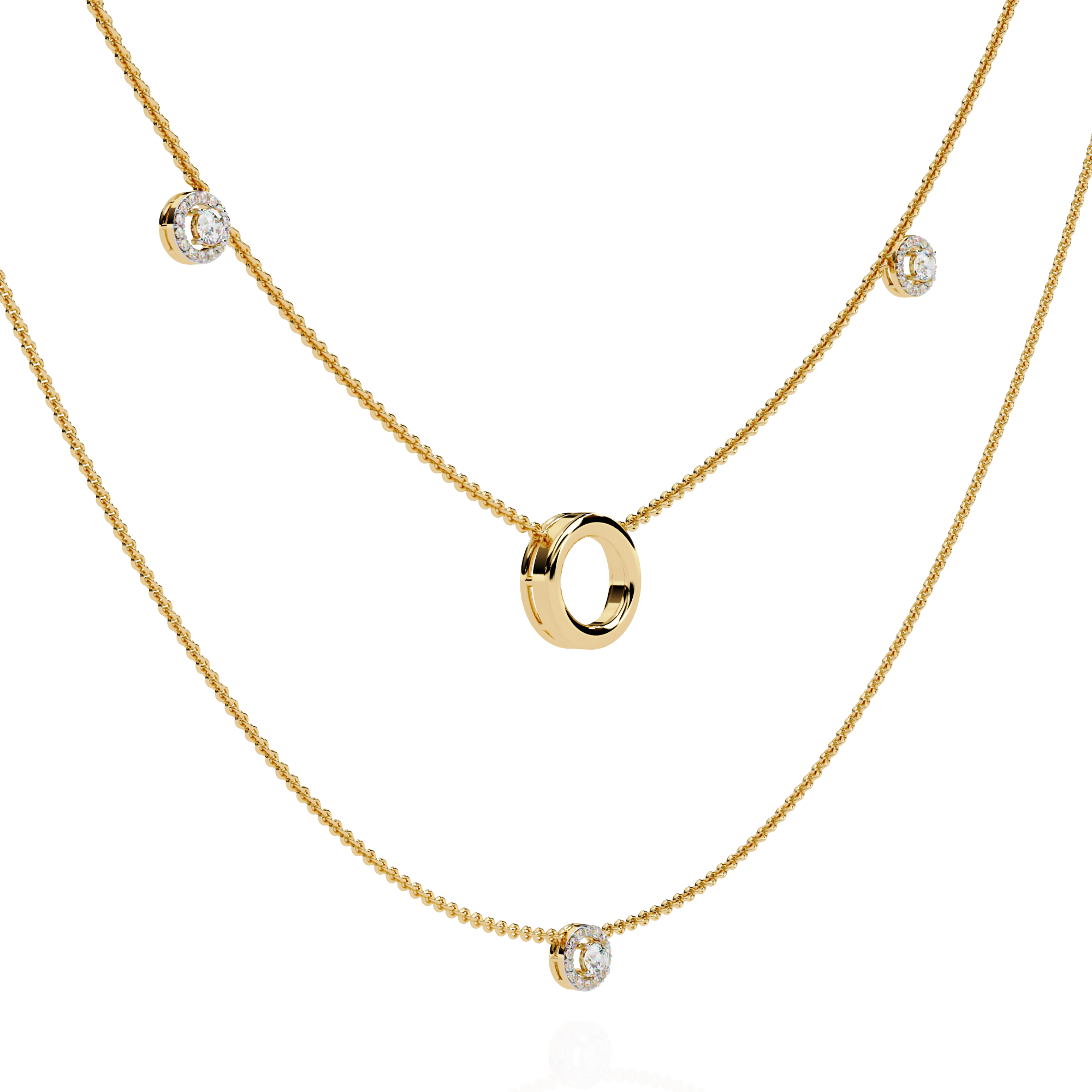 Starlight Crest Diamond Necklace