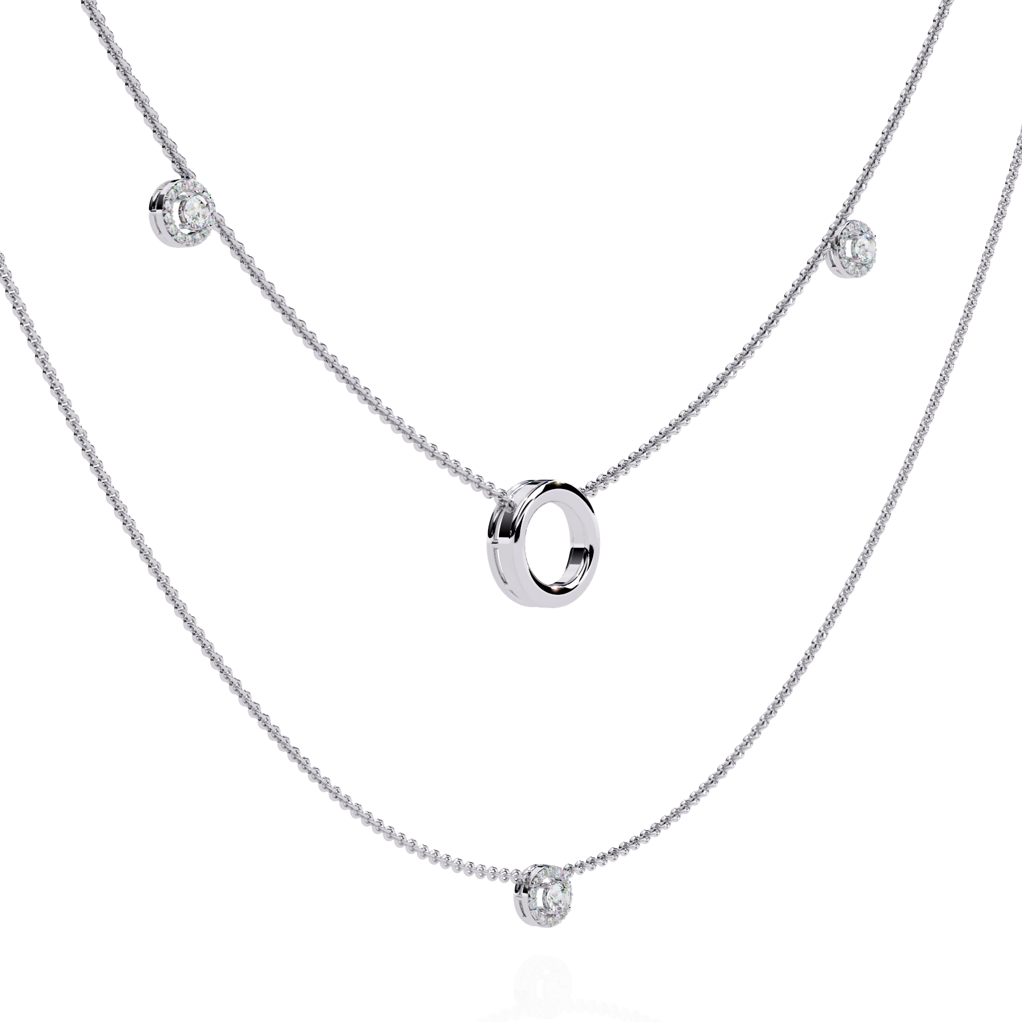 Starlight Crest Diamond Necklace