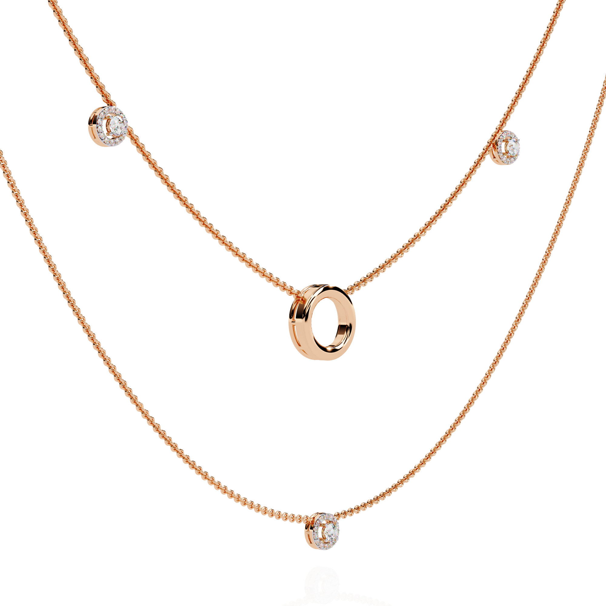 Starlight Crest Diamond Necklace