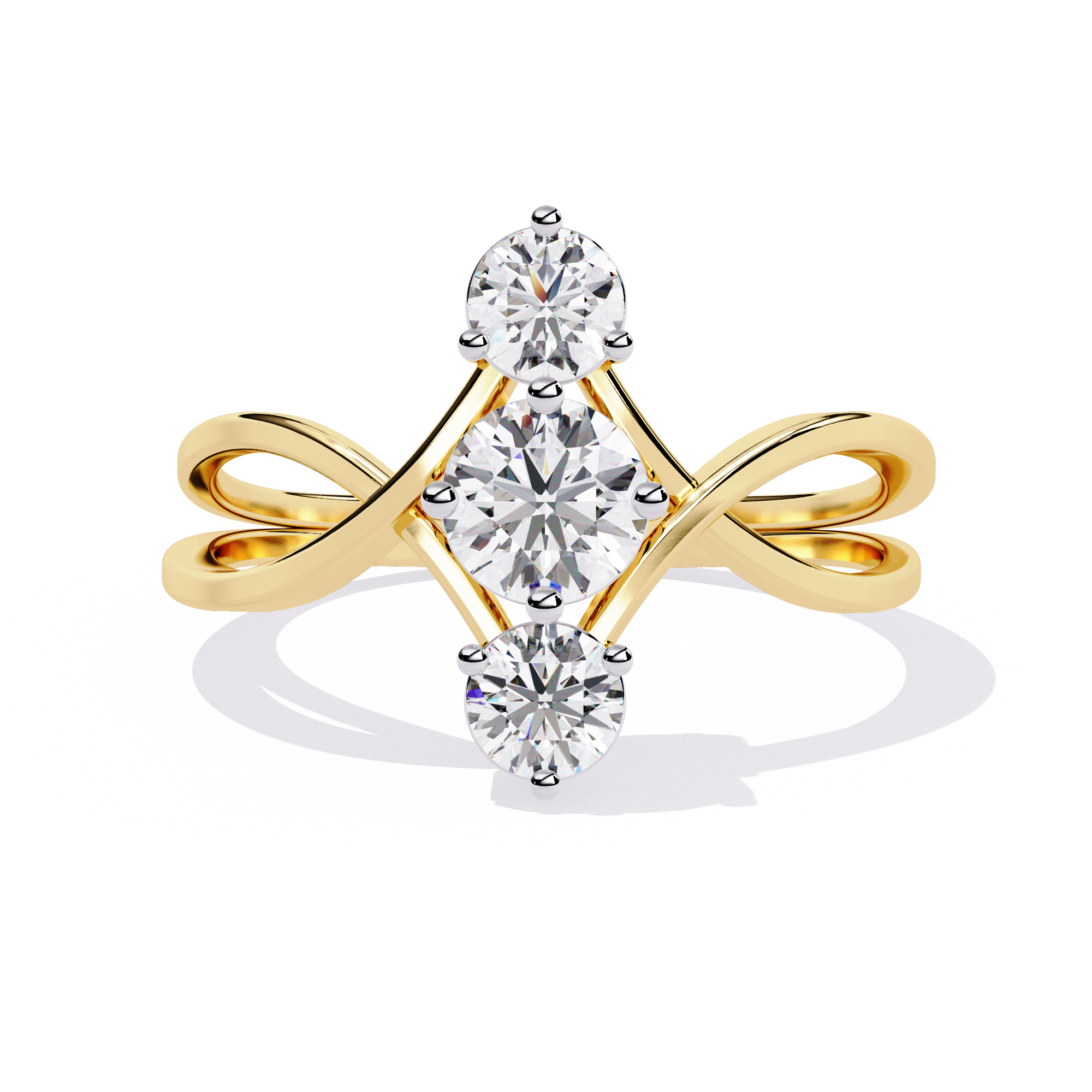 Golden Mirage Diamond Ring