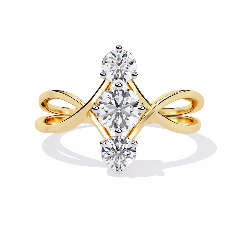 Golden Mirage Diamond Ring