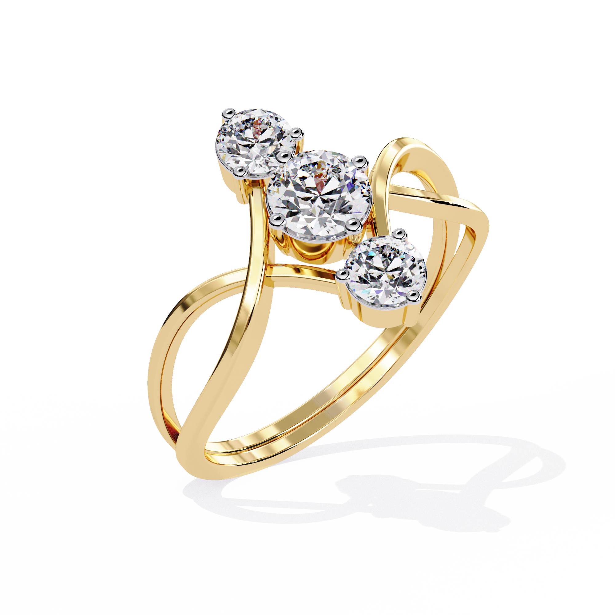 Golden Mirage Diamond Ring