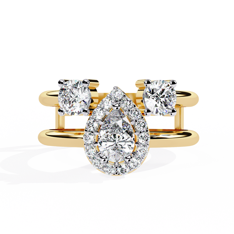 Frosted Orbit Sparkle Ring