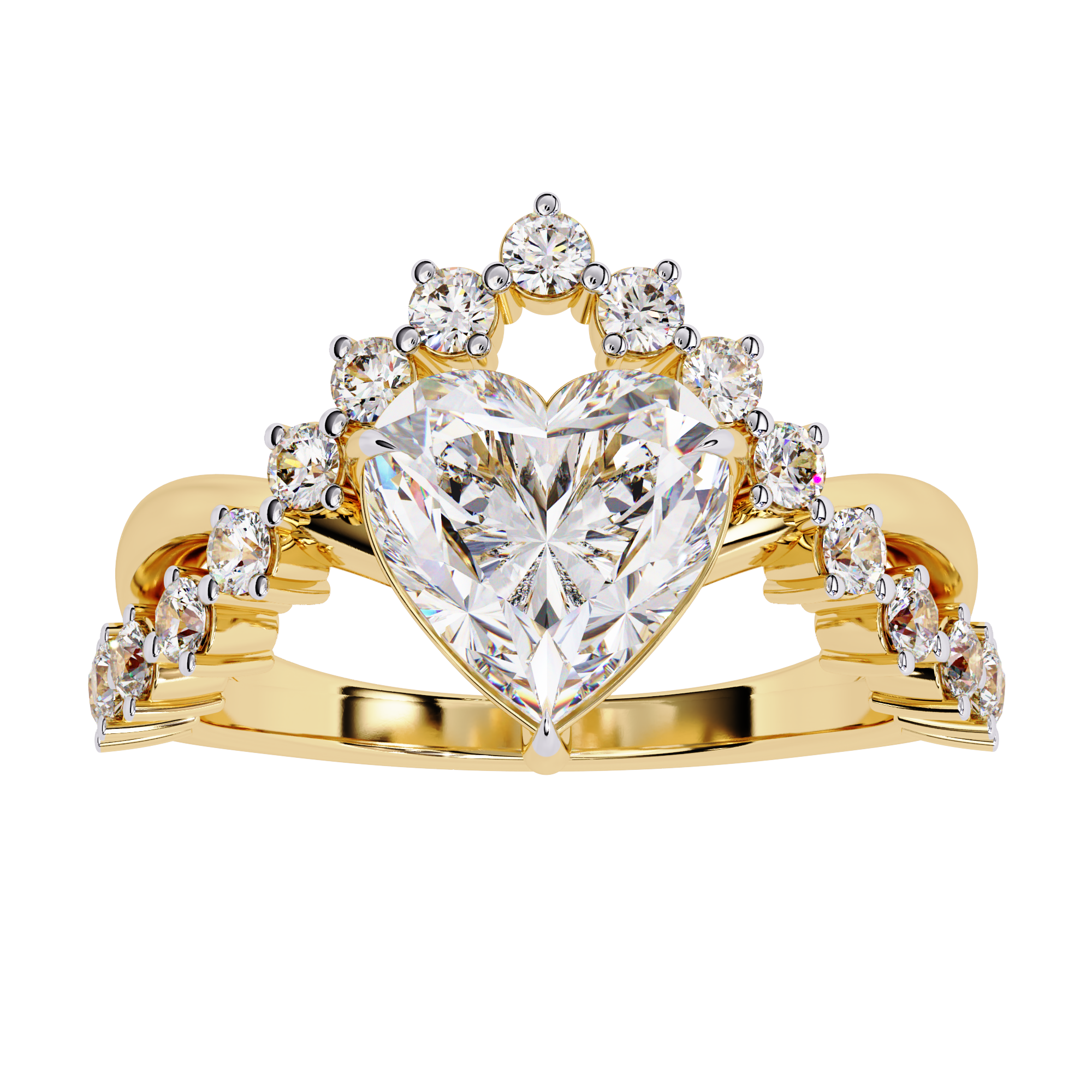 Starlight Crest Diamond Ring