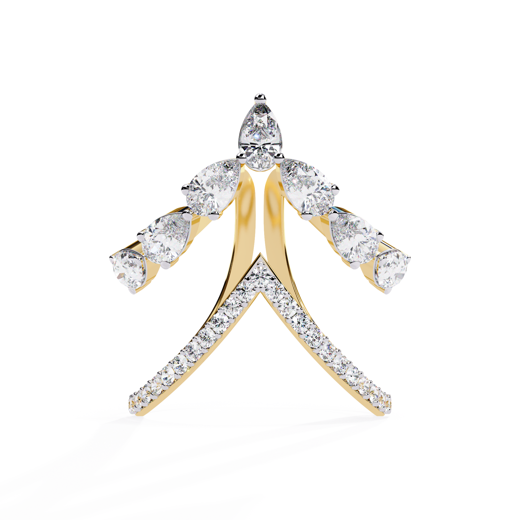 Solar Ember Halo Ring