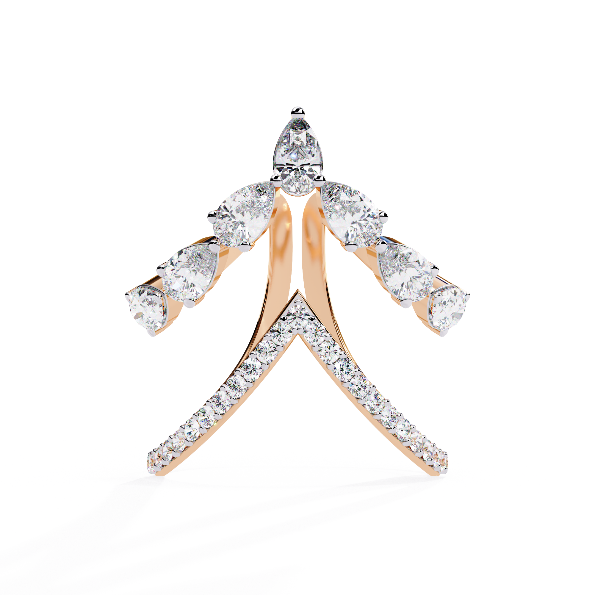 Solar Ember Halo Ring