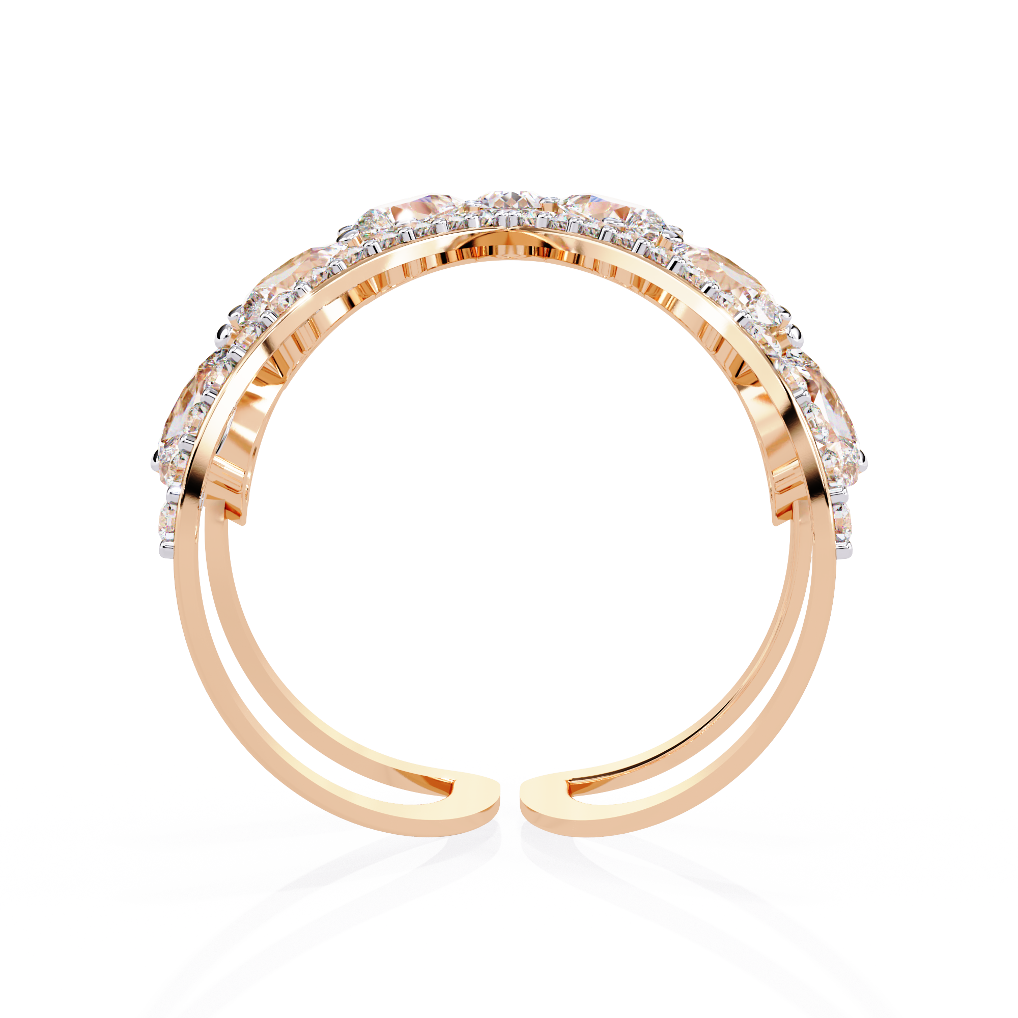 Solar Ember Halo Ring