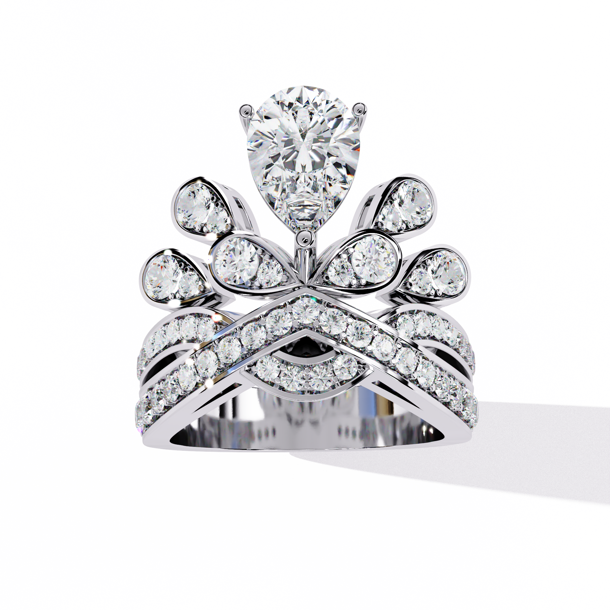 Dusklight Flare Diamond Ring