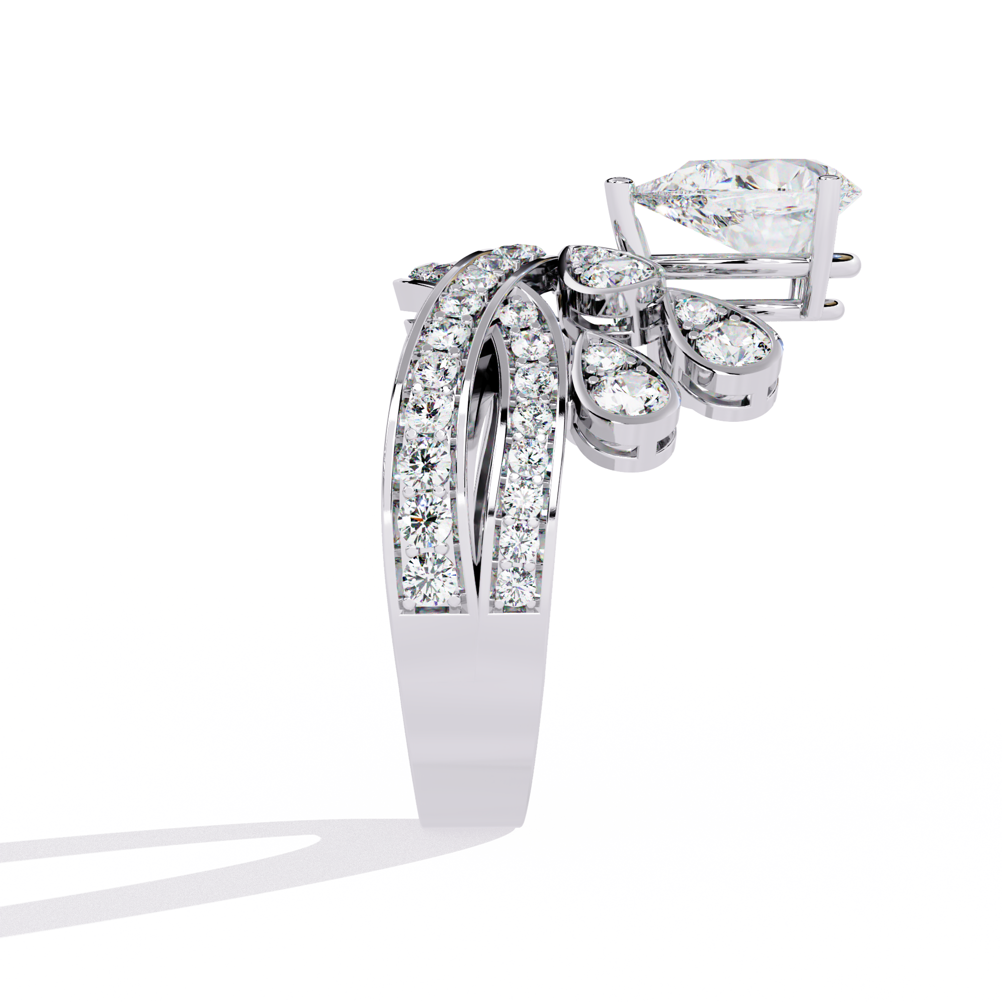 Dusklight Flare Diamond Ring