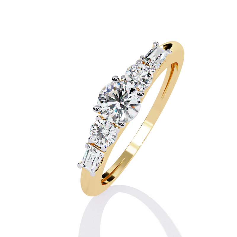 Sunlit Mirage Gold Ring