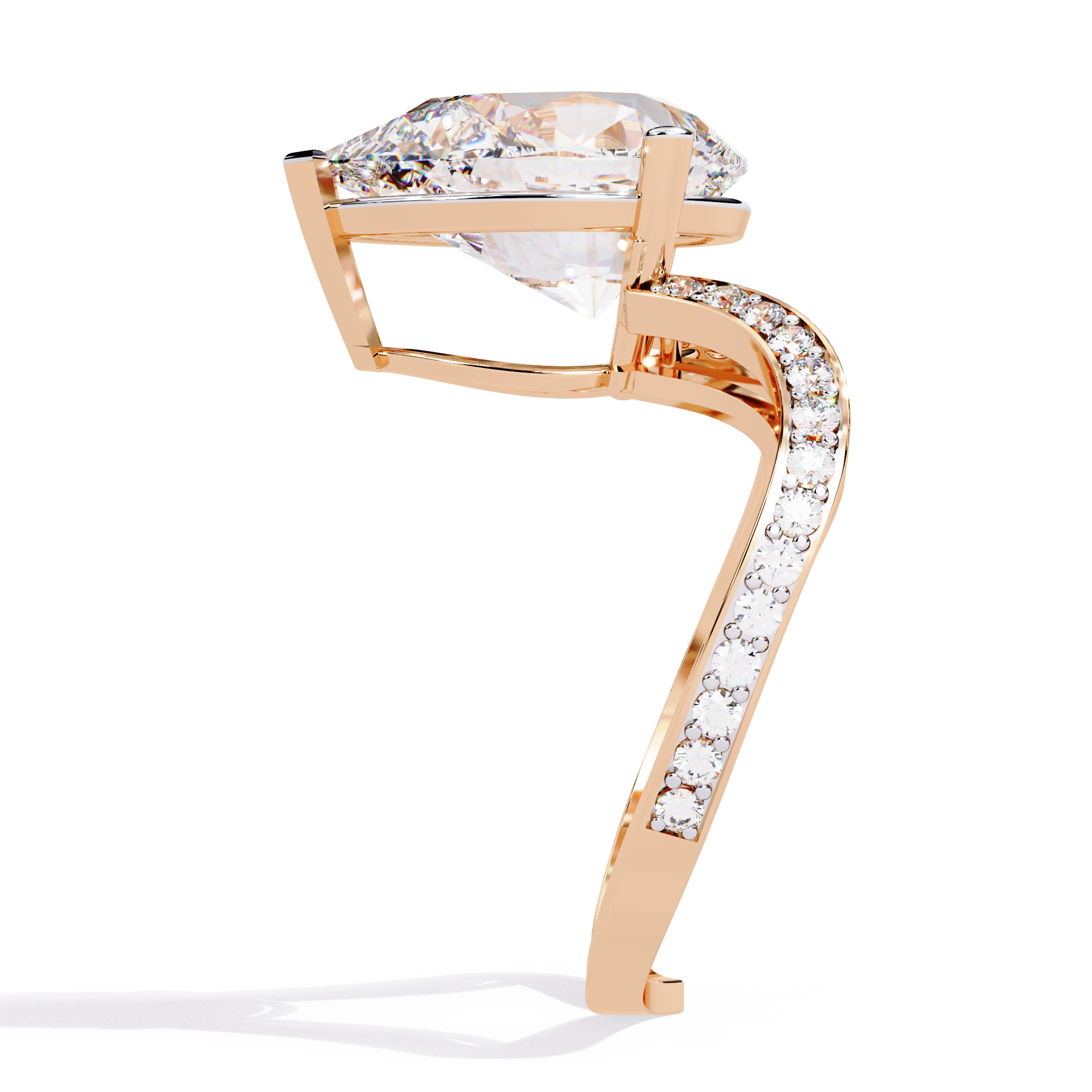 Pearlstone Crescent Ring