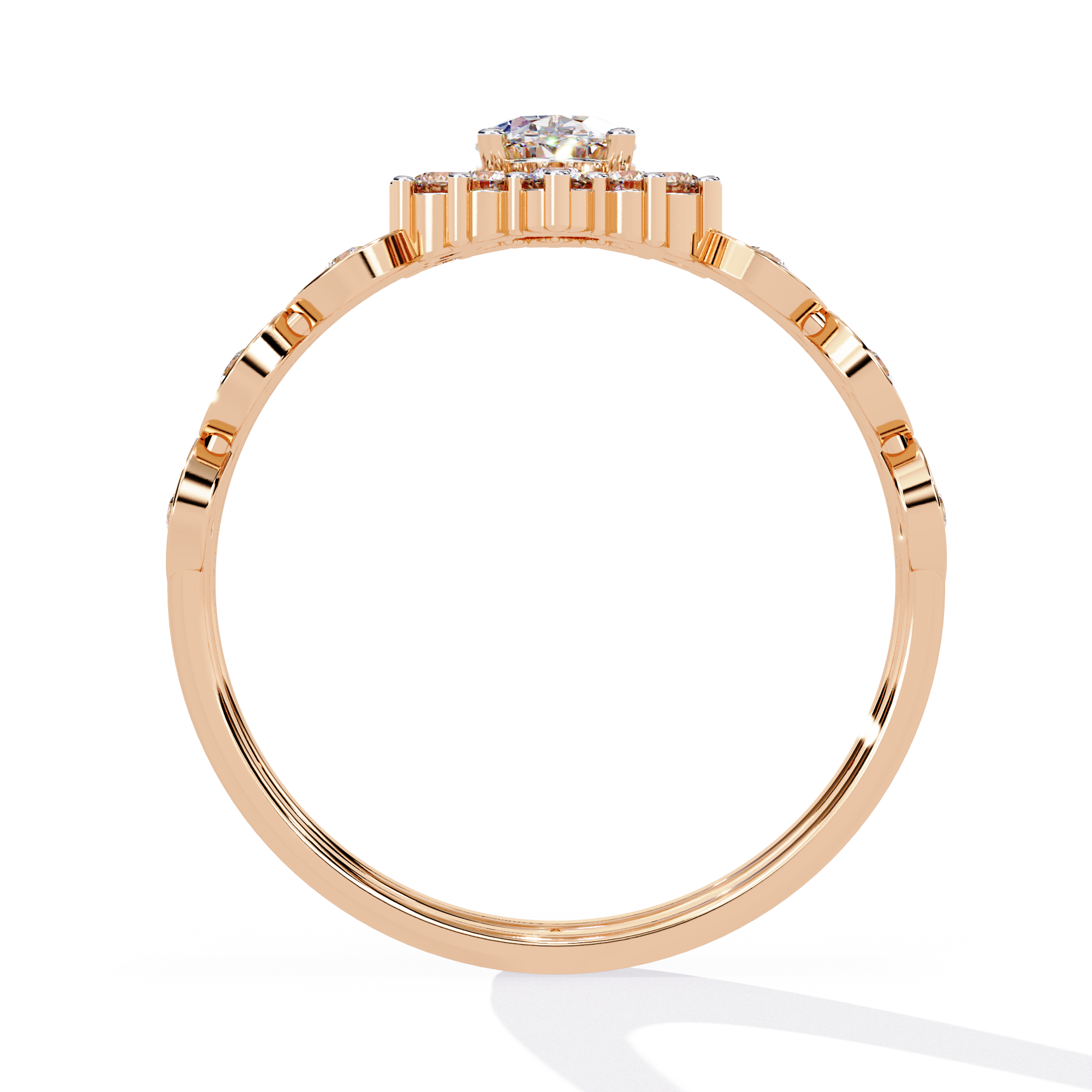 Velvet Beam Gold Ring