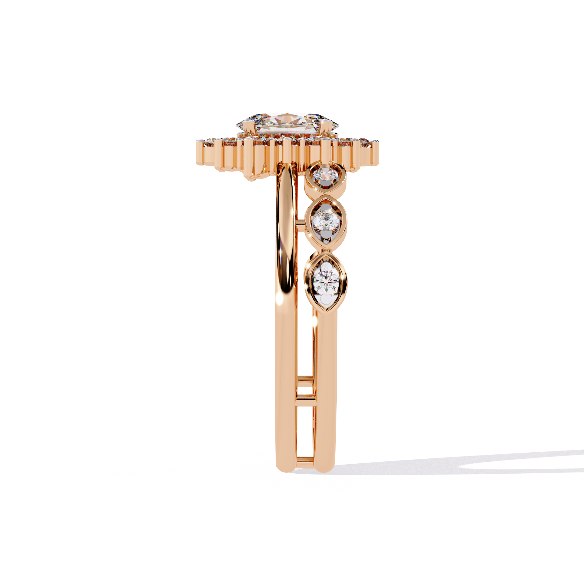 Velvet Beam Gold Ring