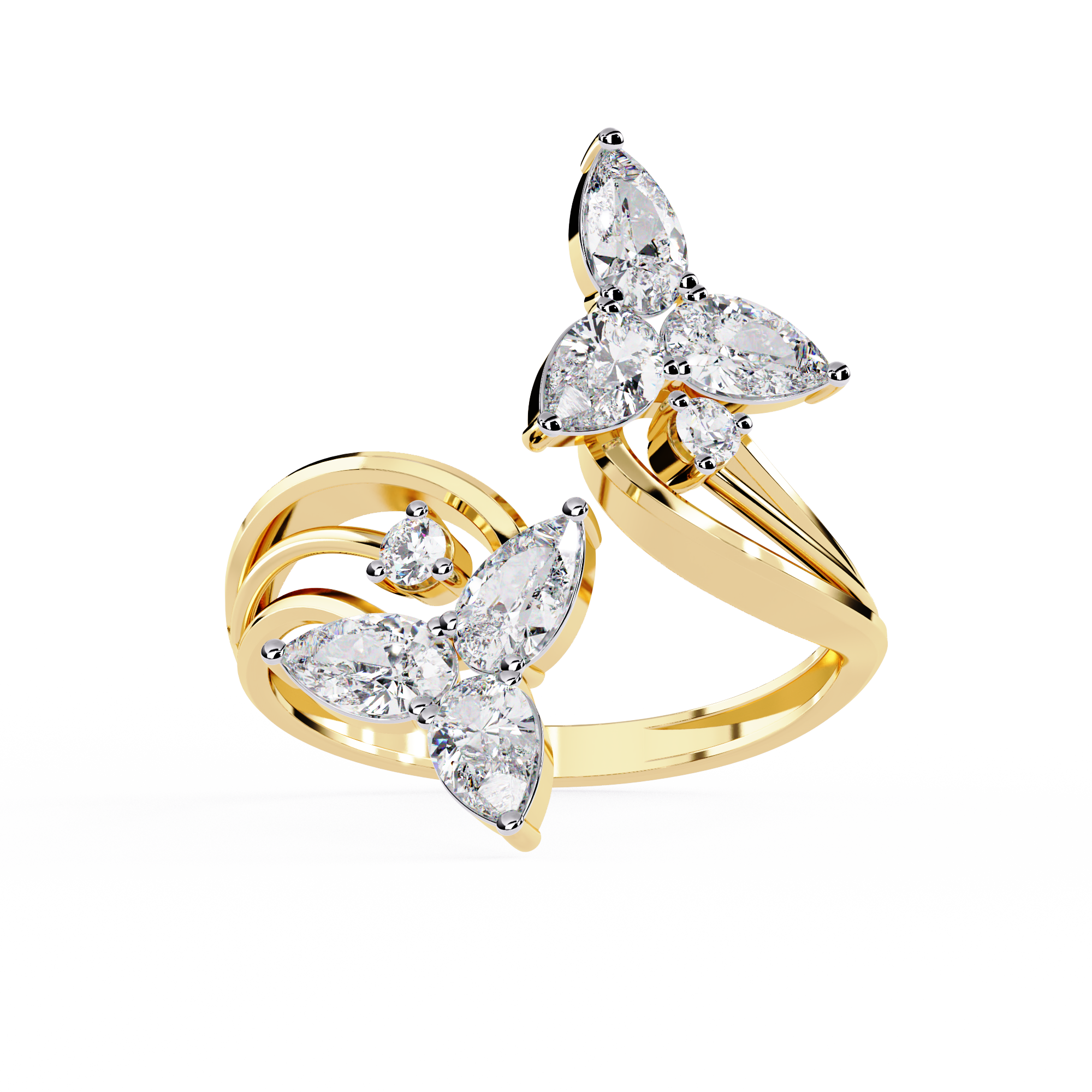 Moonlit Kiss Diamond Ring