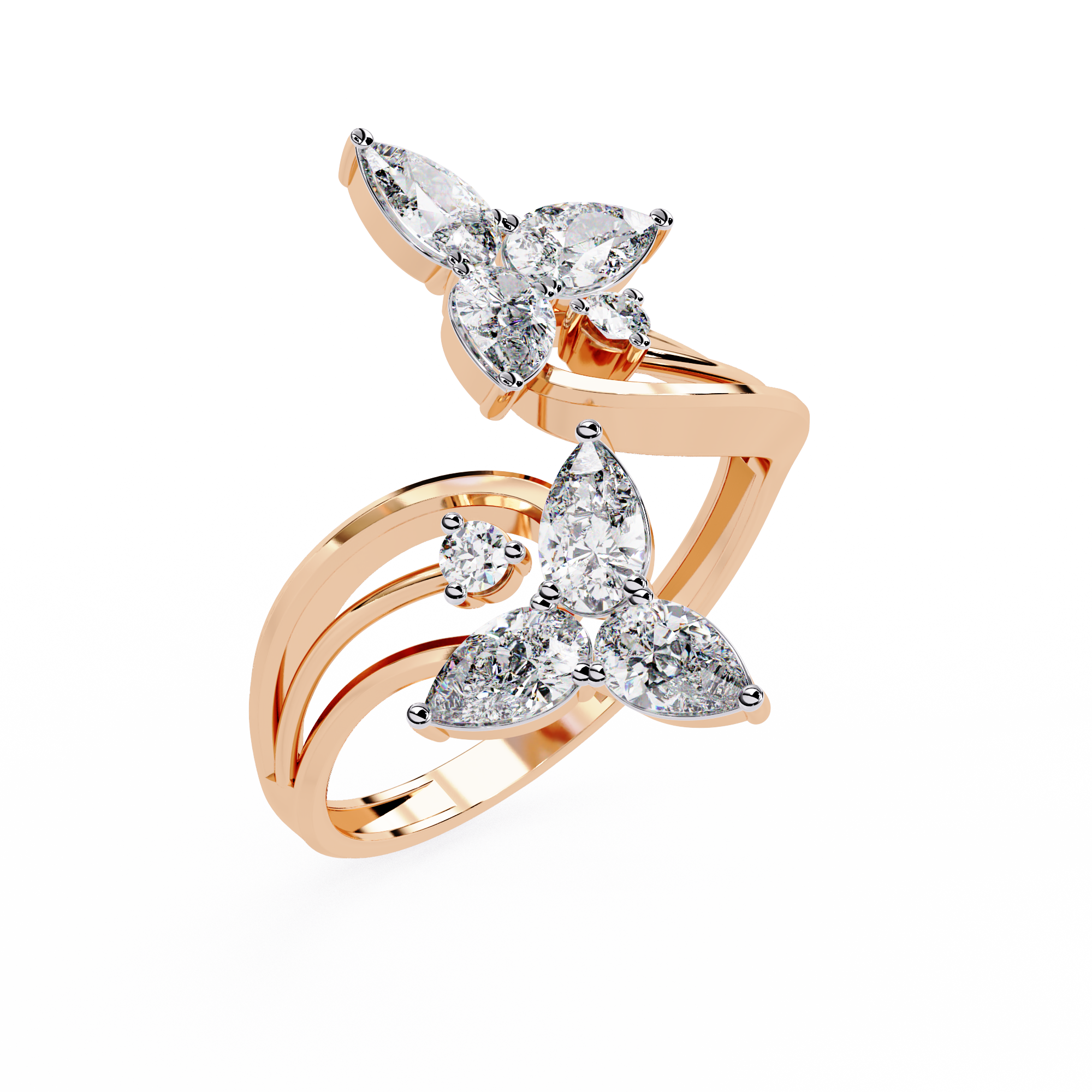 Moonlit Kiss Diamond Ring