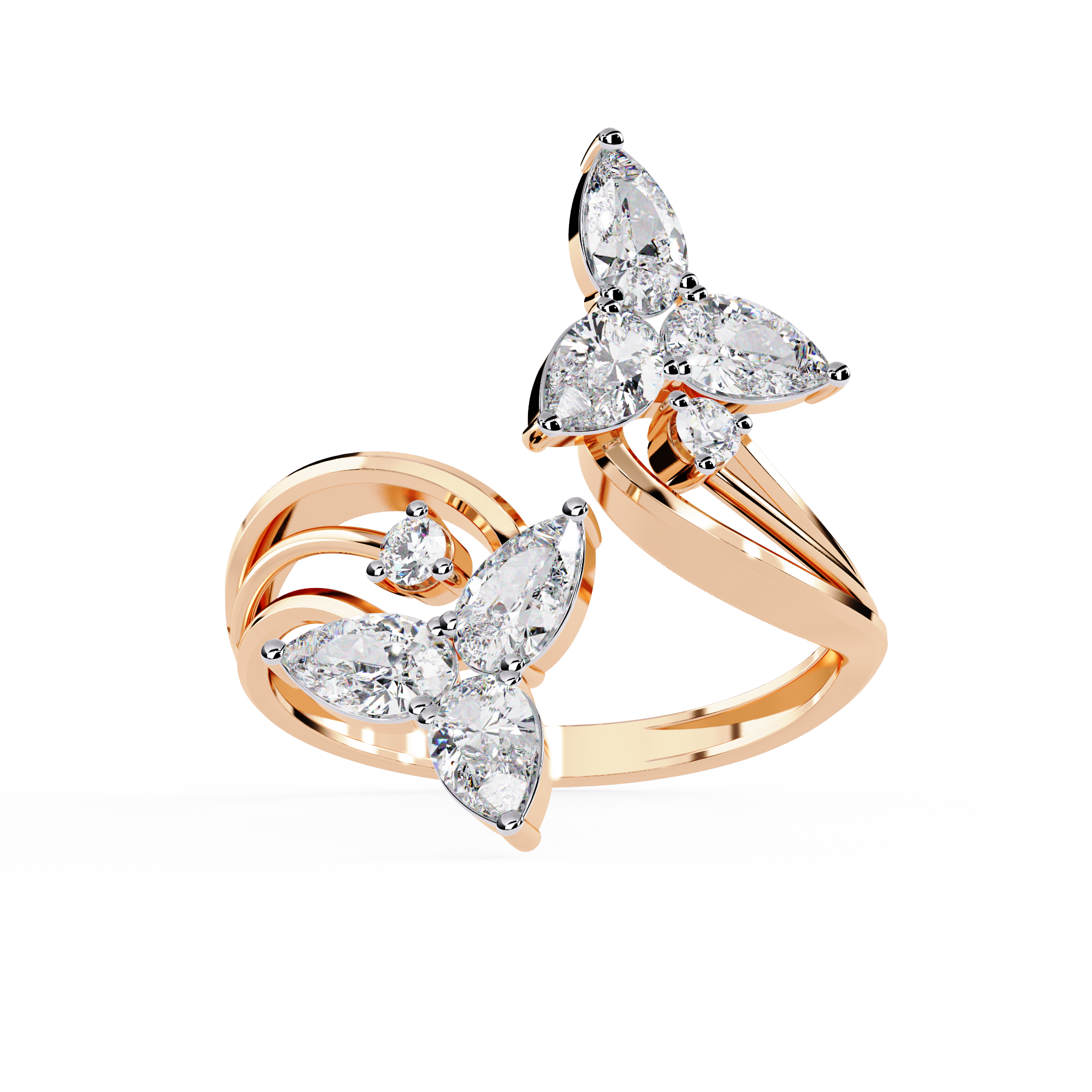 Moonlit Kiss Diamond Ring