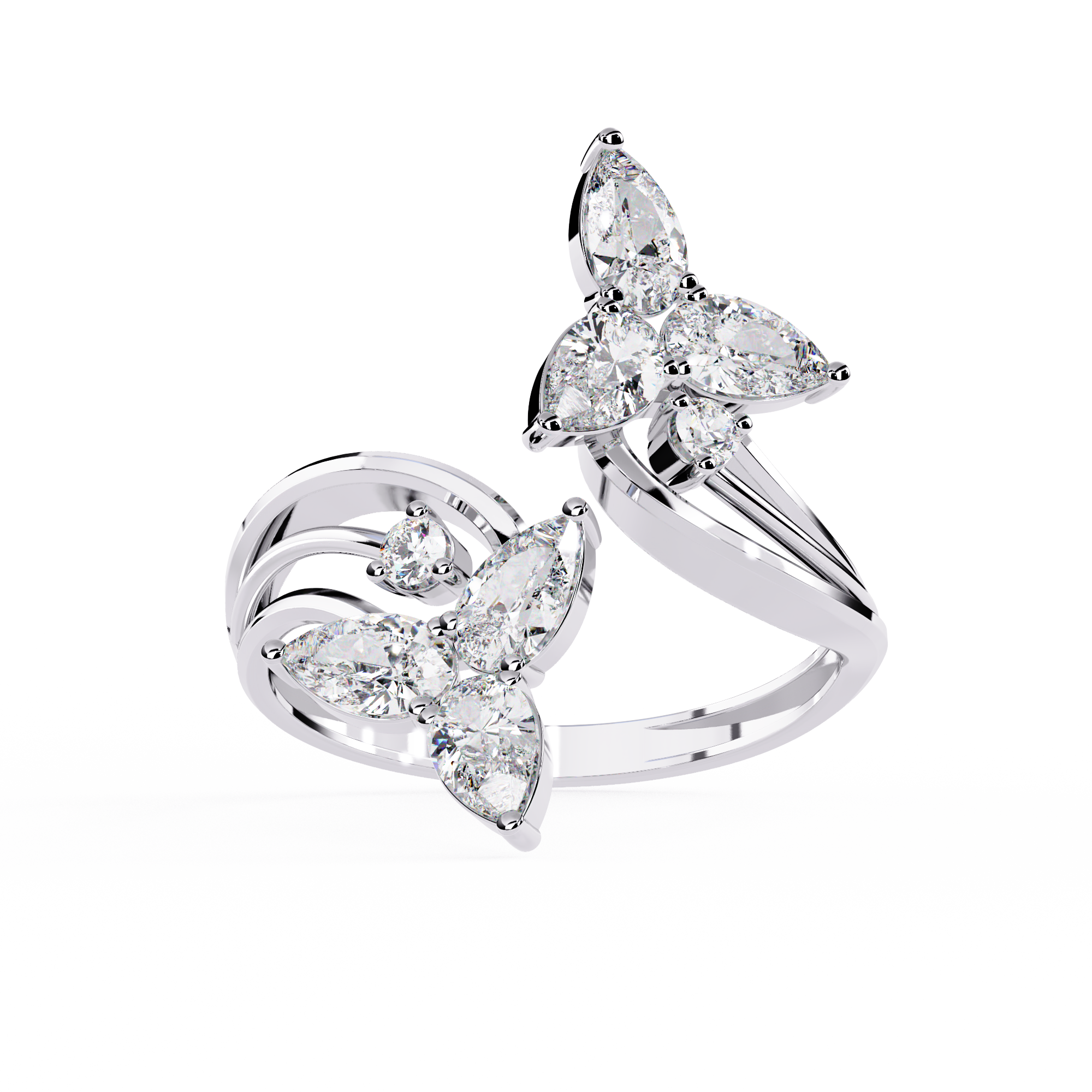 Moonlit Kiss Diamond Ring