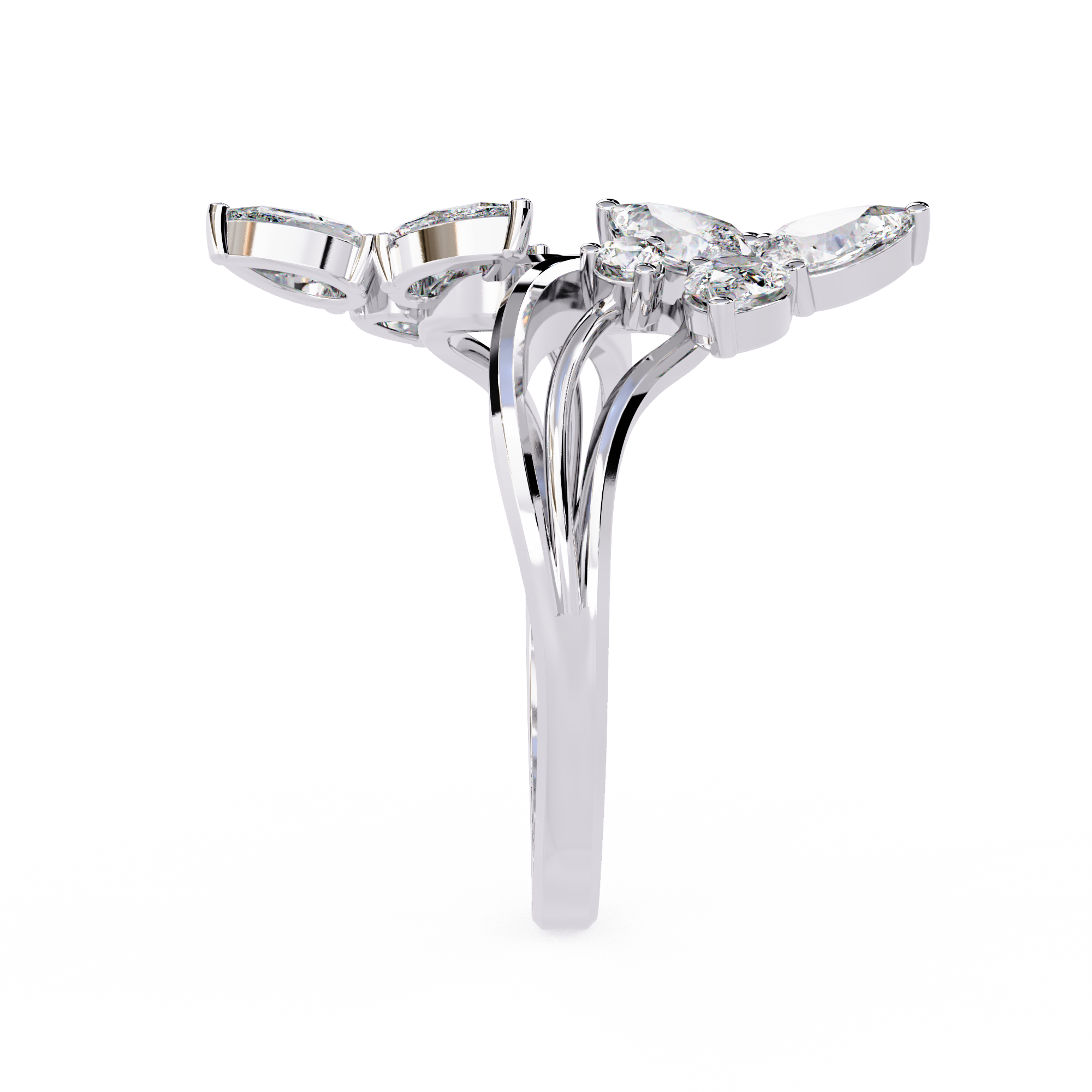 Moonlit Kiss Diamond Ring