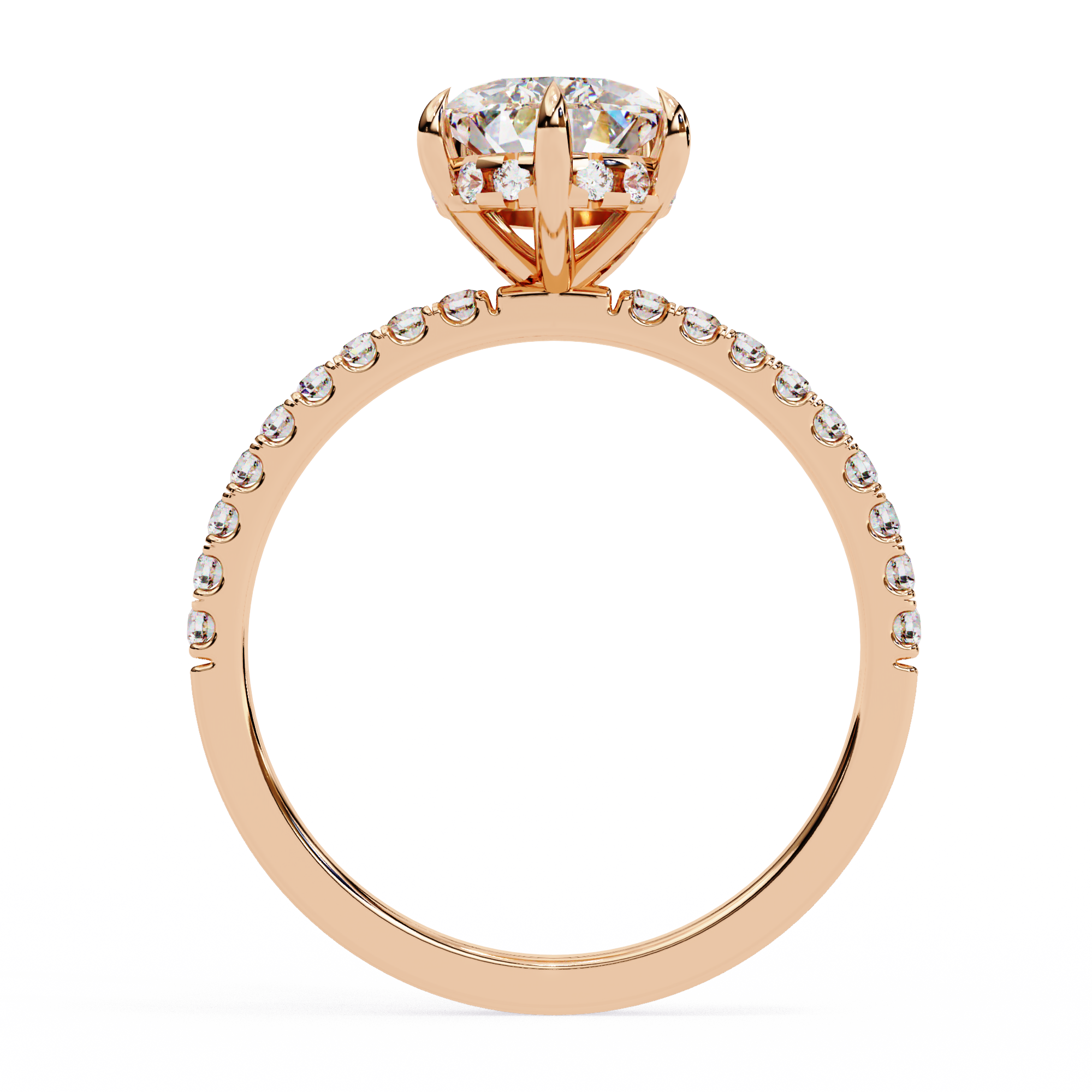 Radiant Beam Diamond Ring