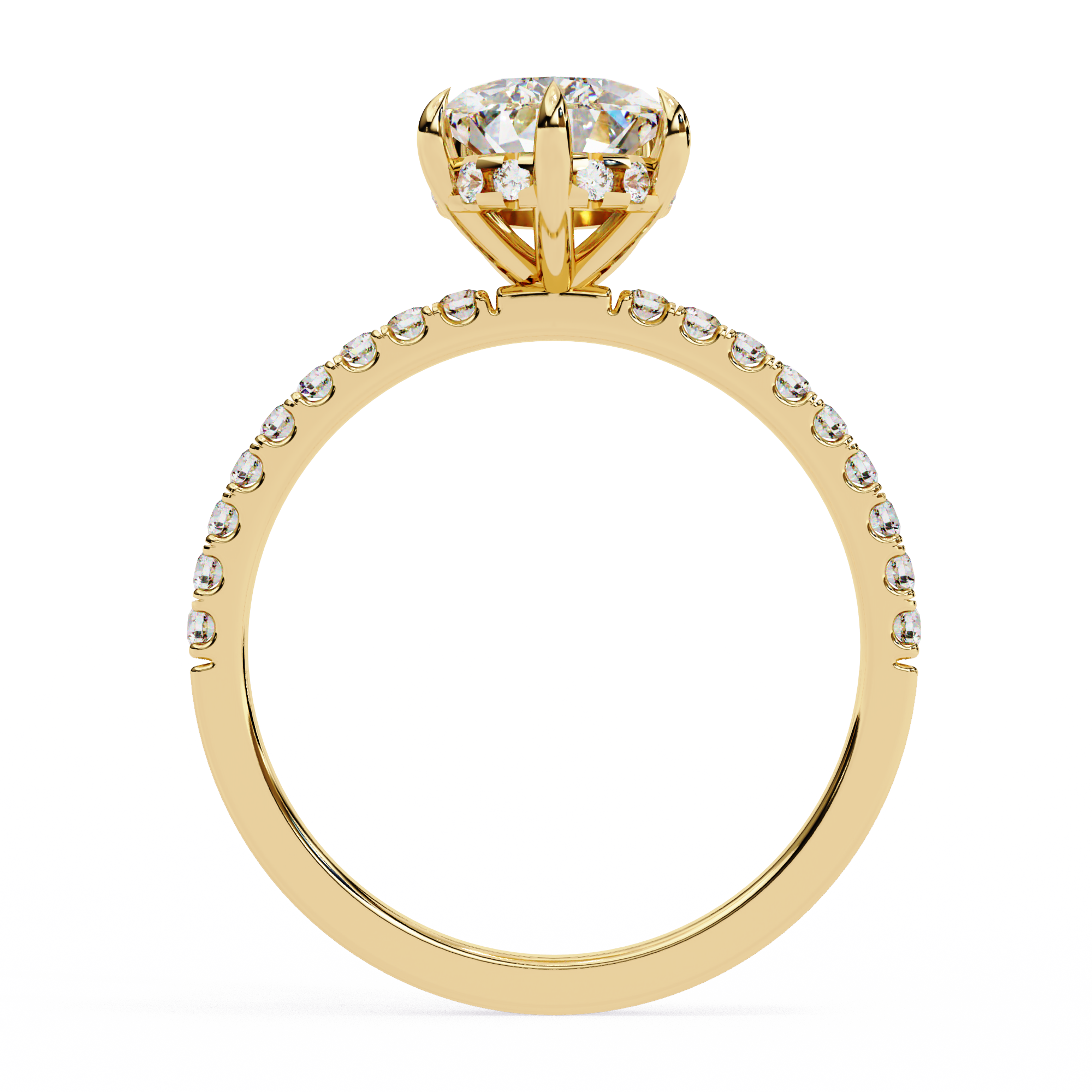 Radiant Beam Diamond Ring