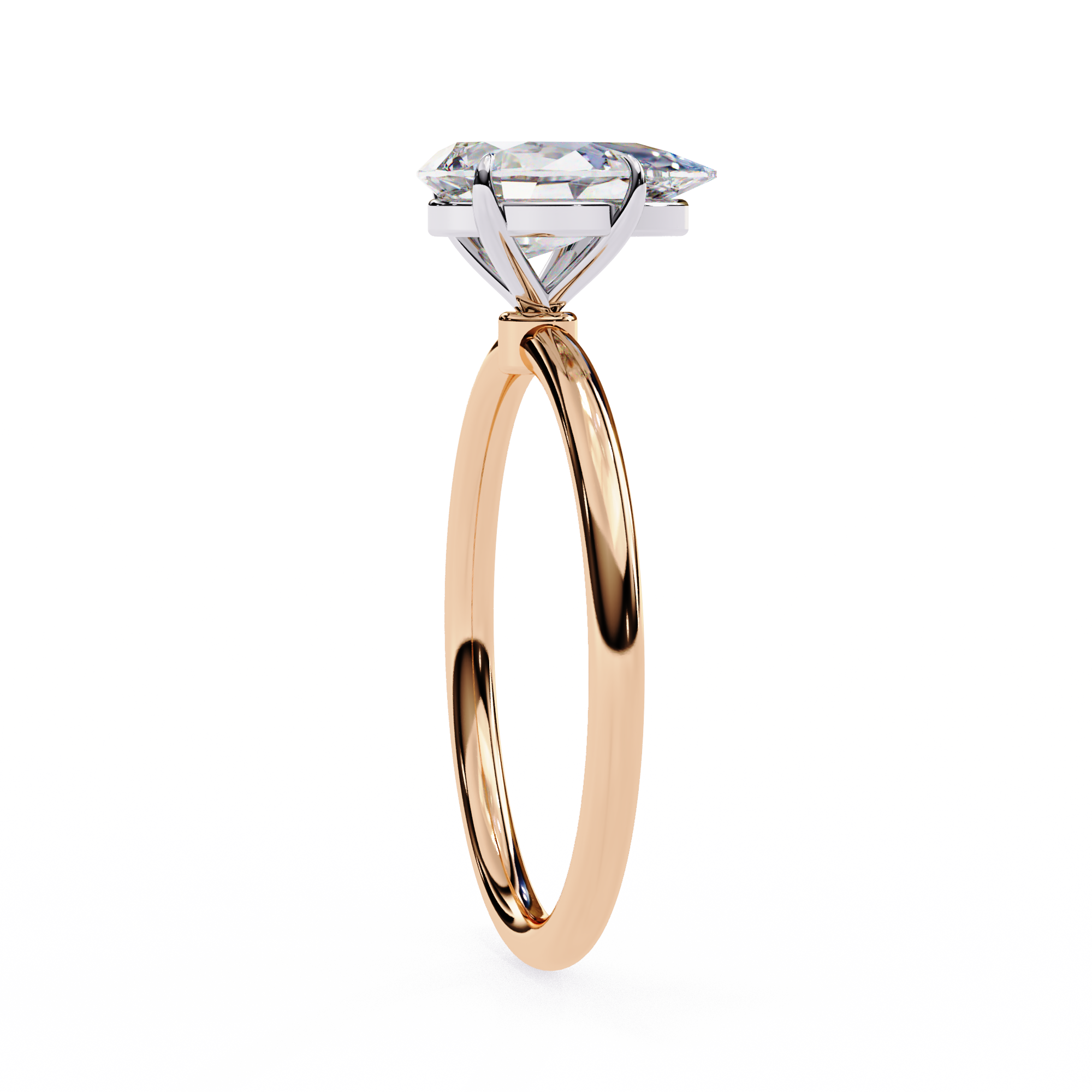 Blush Flame Gold Ring