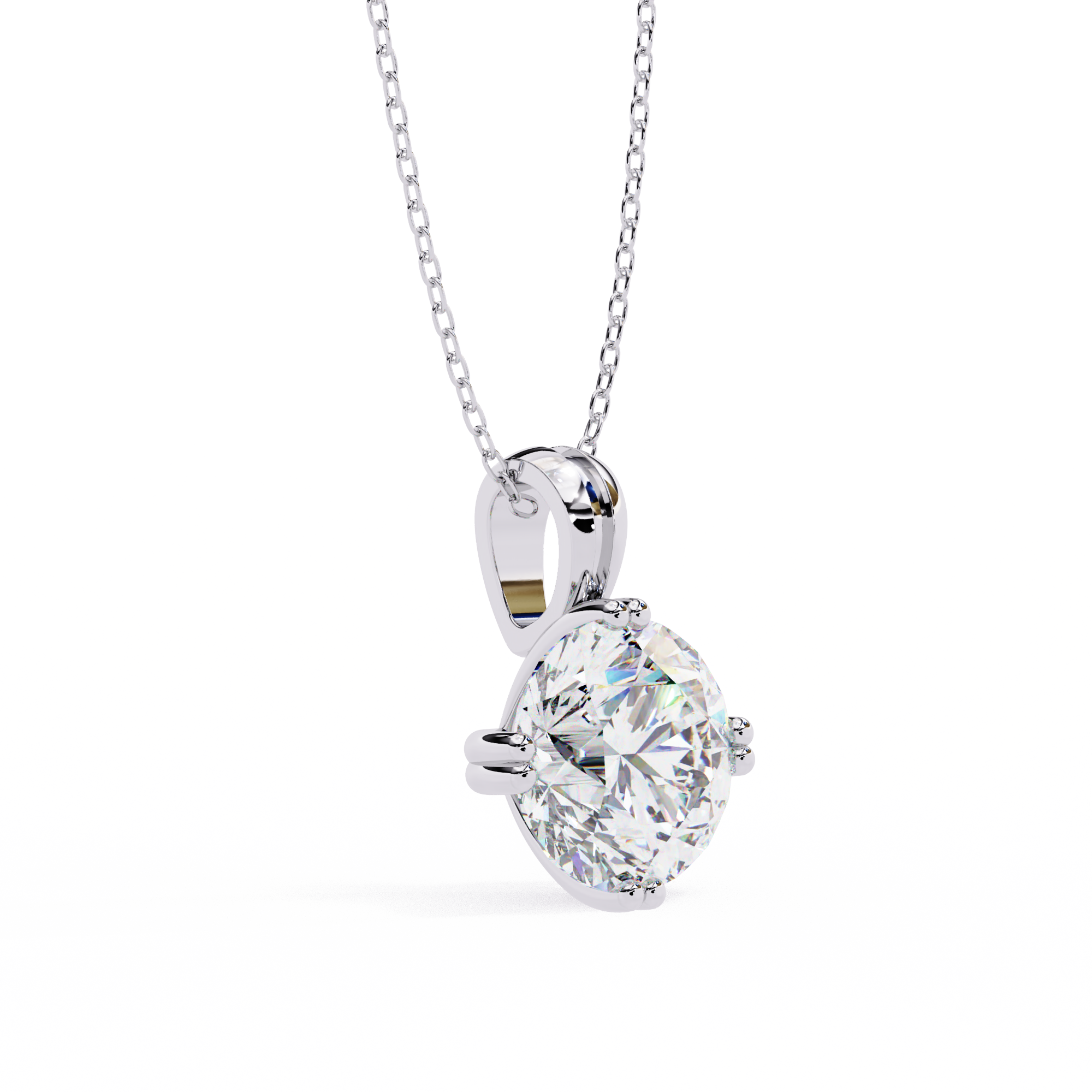 Luminous Thread Diamond Pendant