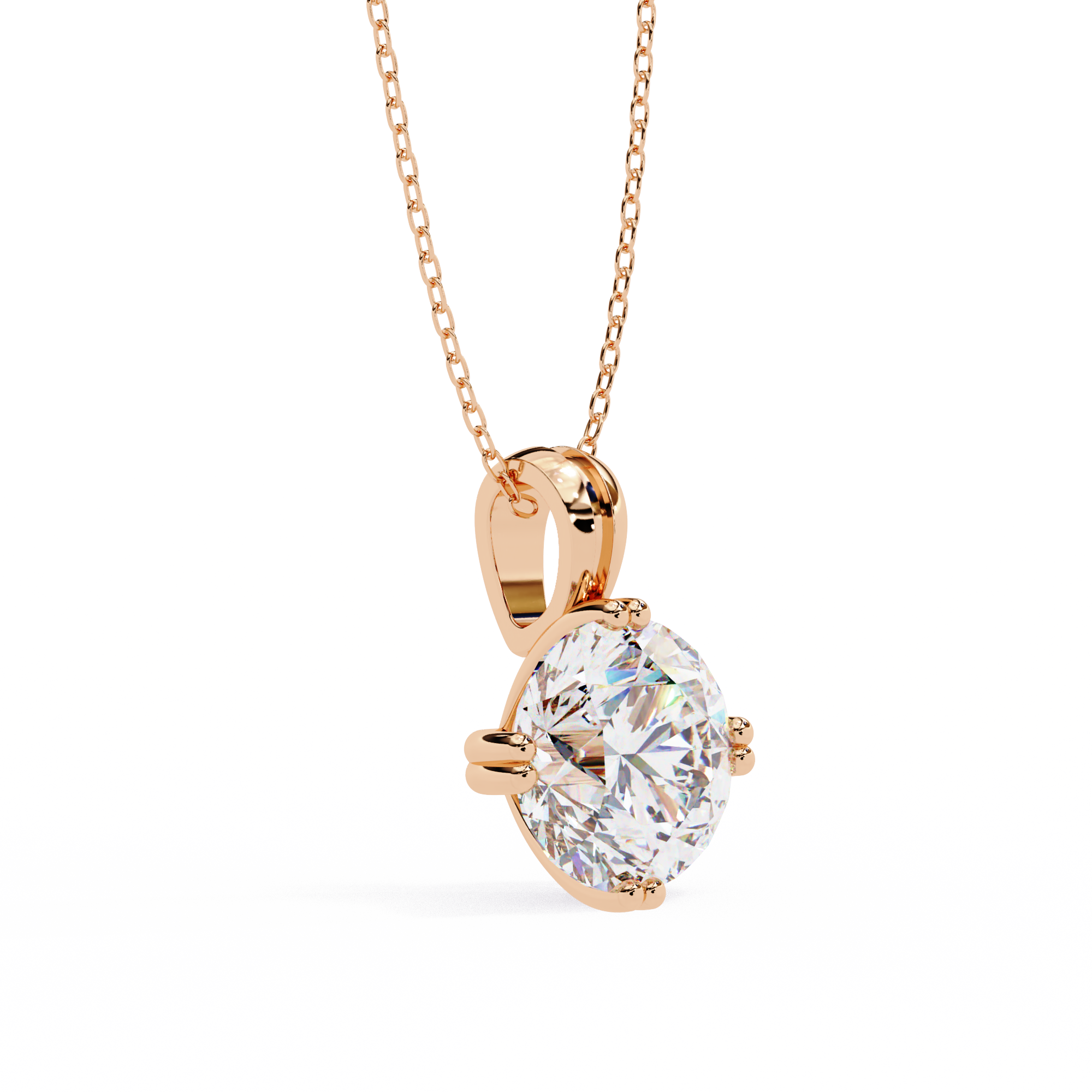 Luminous Thread Diamond Pendant