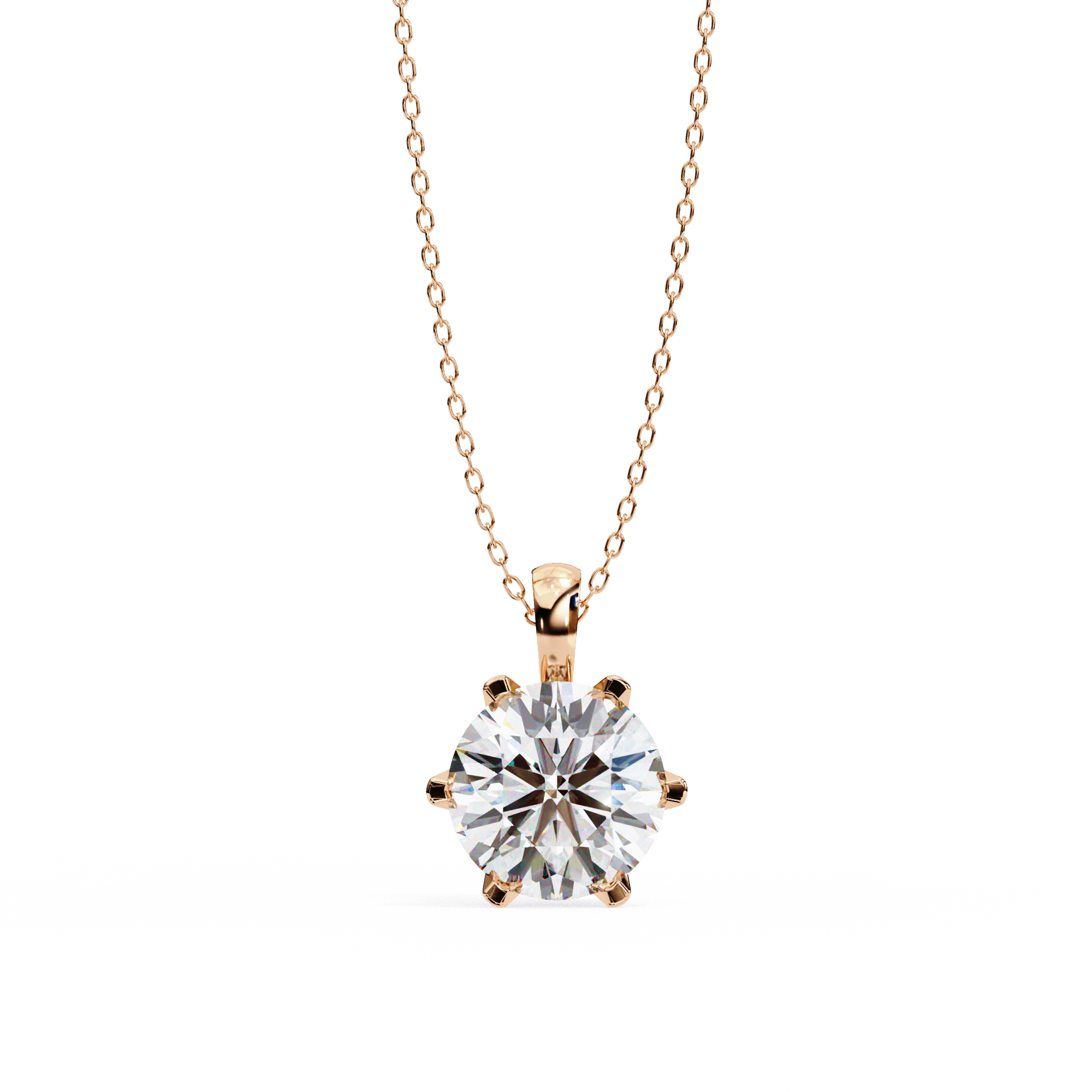Gilded Flicker Diamond Pendant