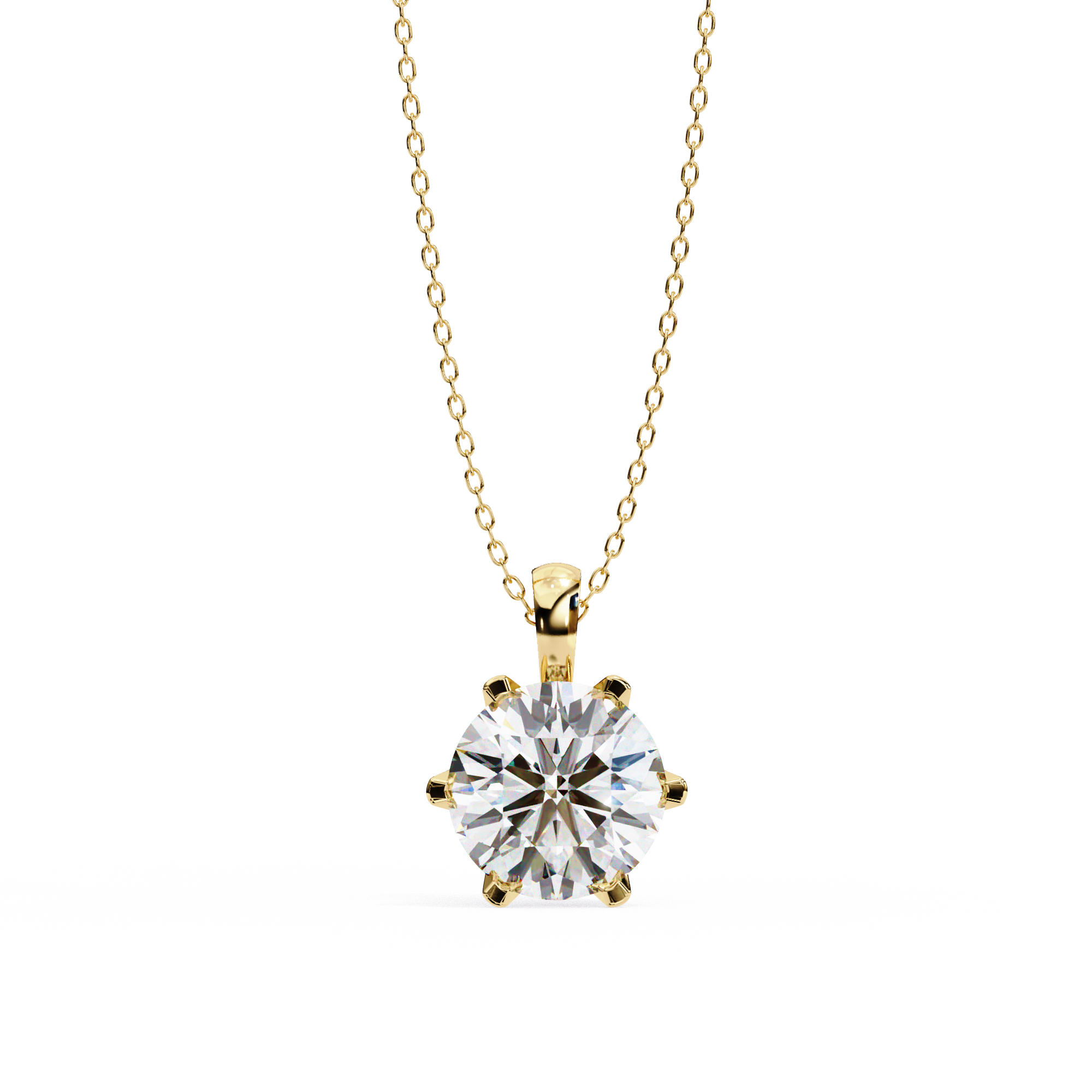 Gilded Flicker Diamond Pendant