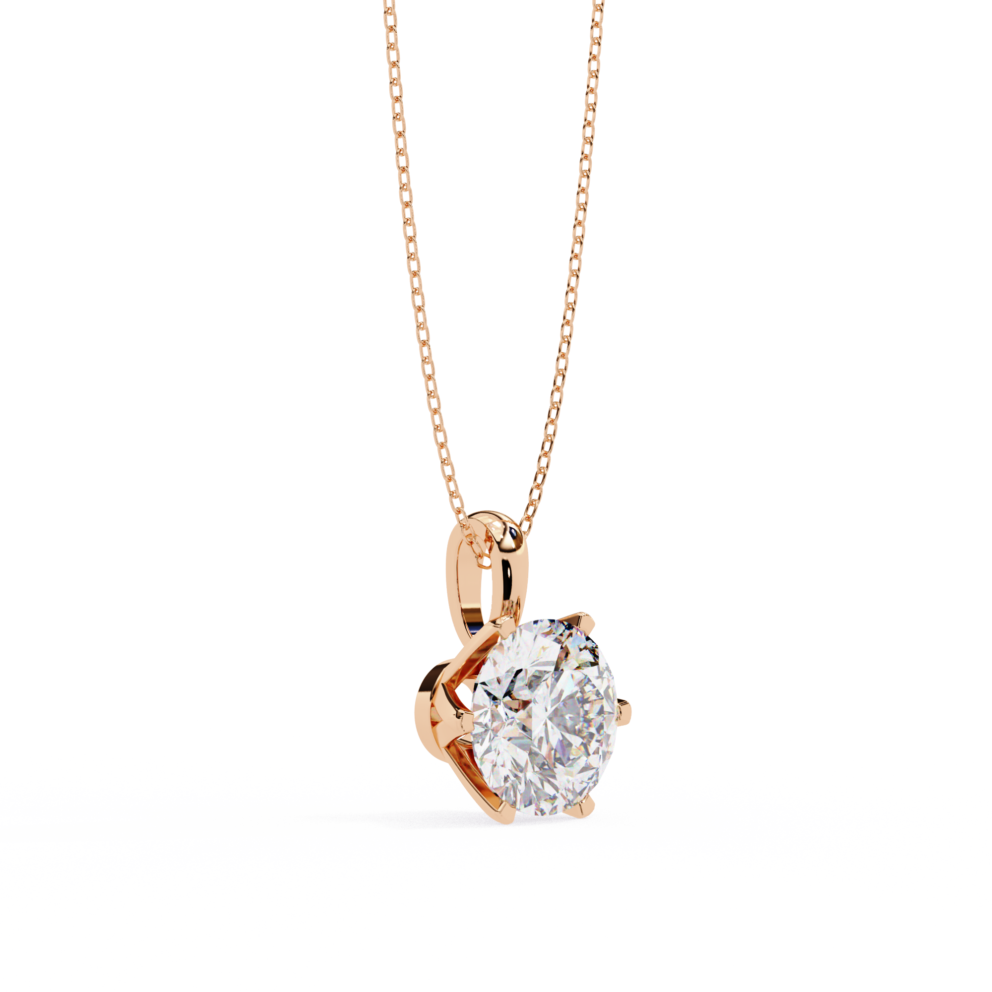 Gilded Flicker Diamond Pendant