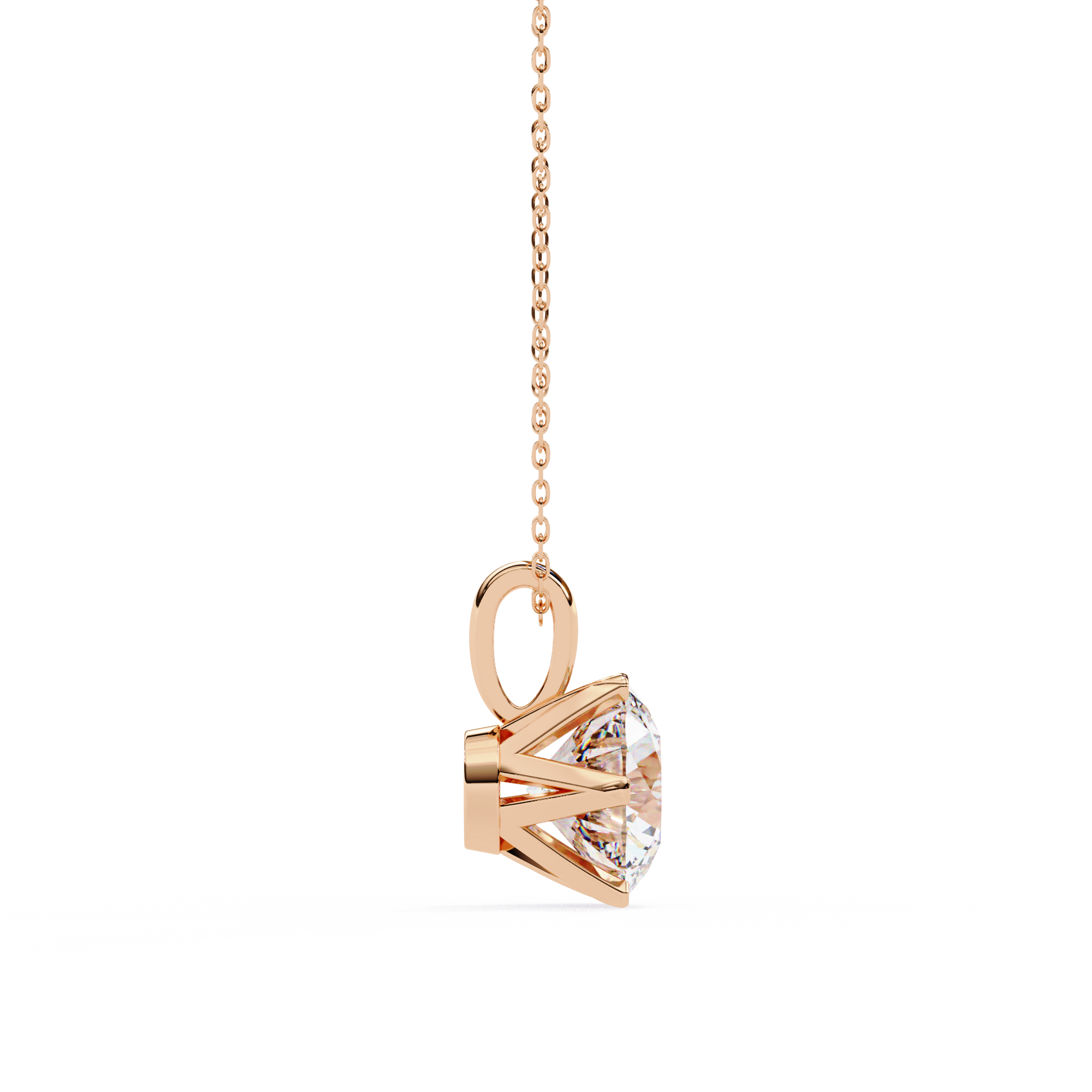 Gilded Flicker Diamond Pendant