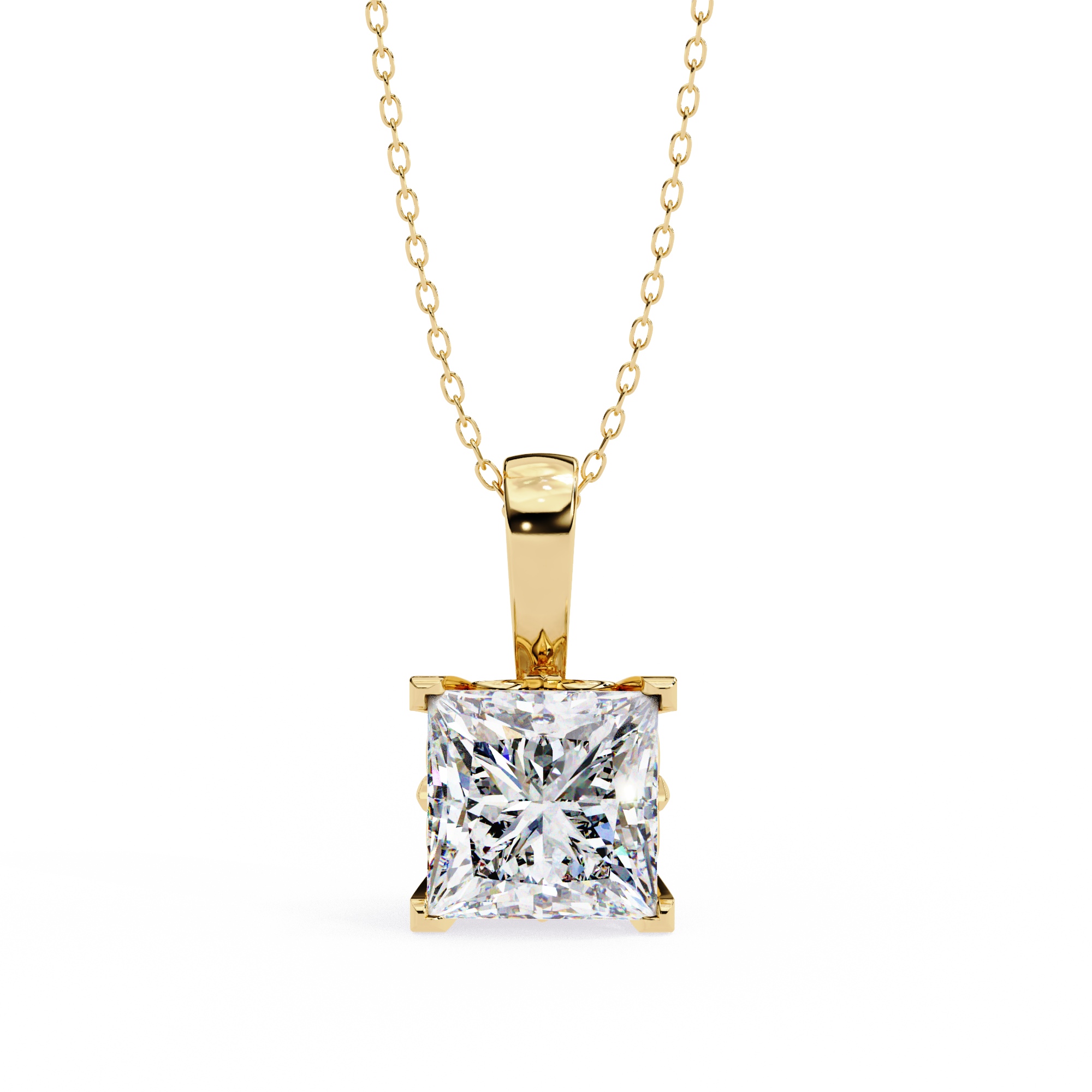 Solar Stream Diamond Pendant