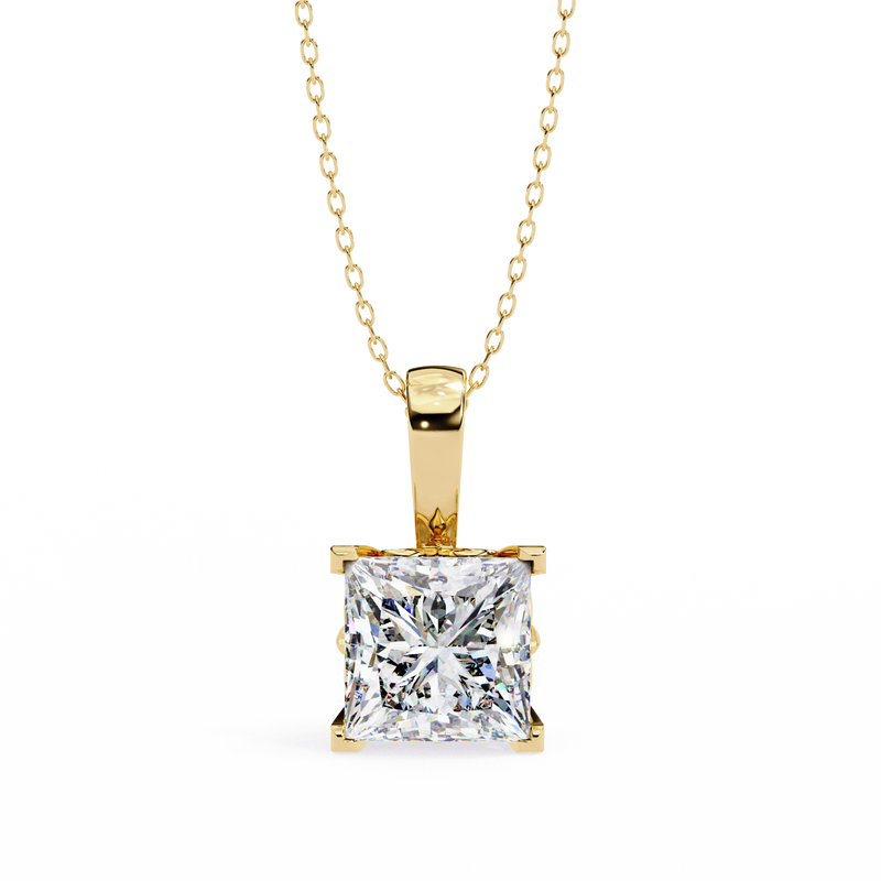 Solar Stream Diamond Pendant