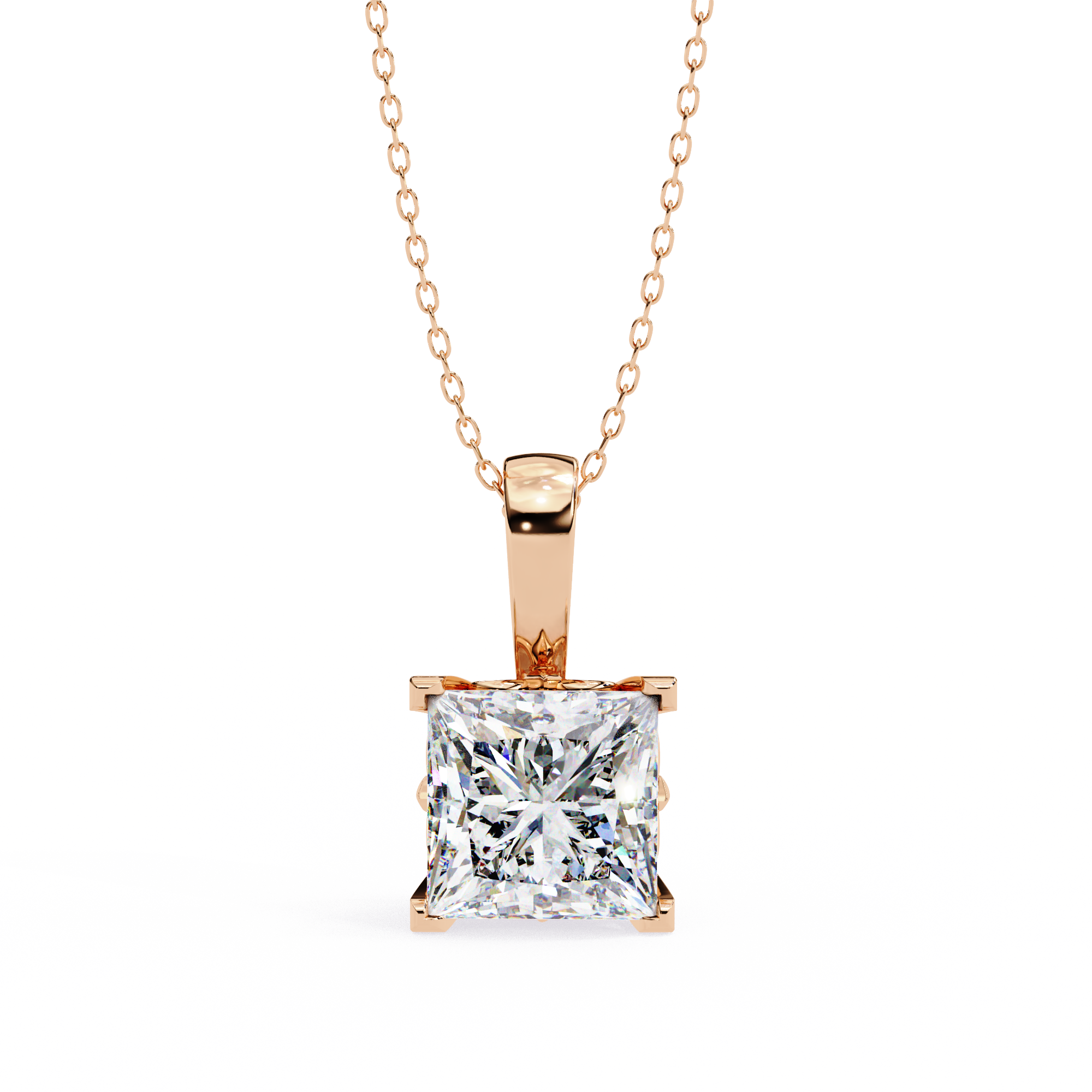 Solar Stream Diamond Pendant