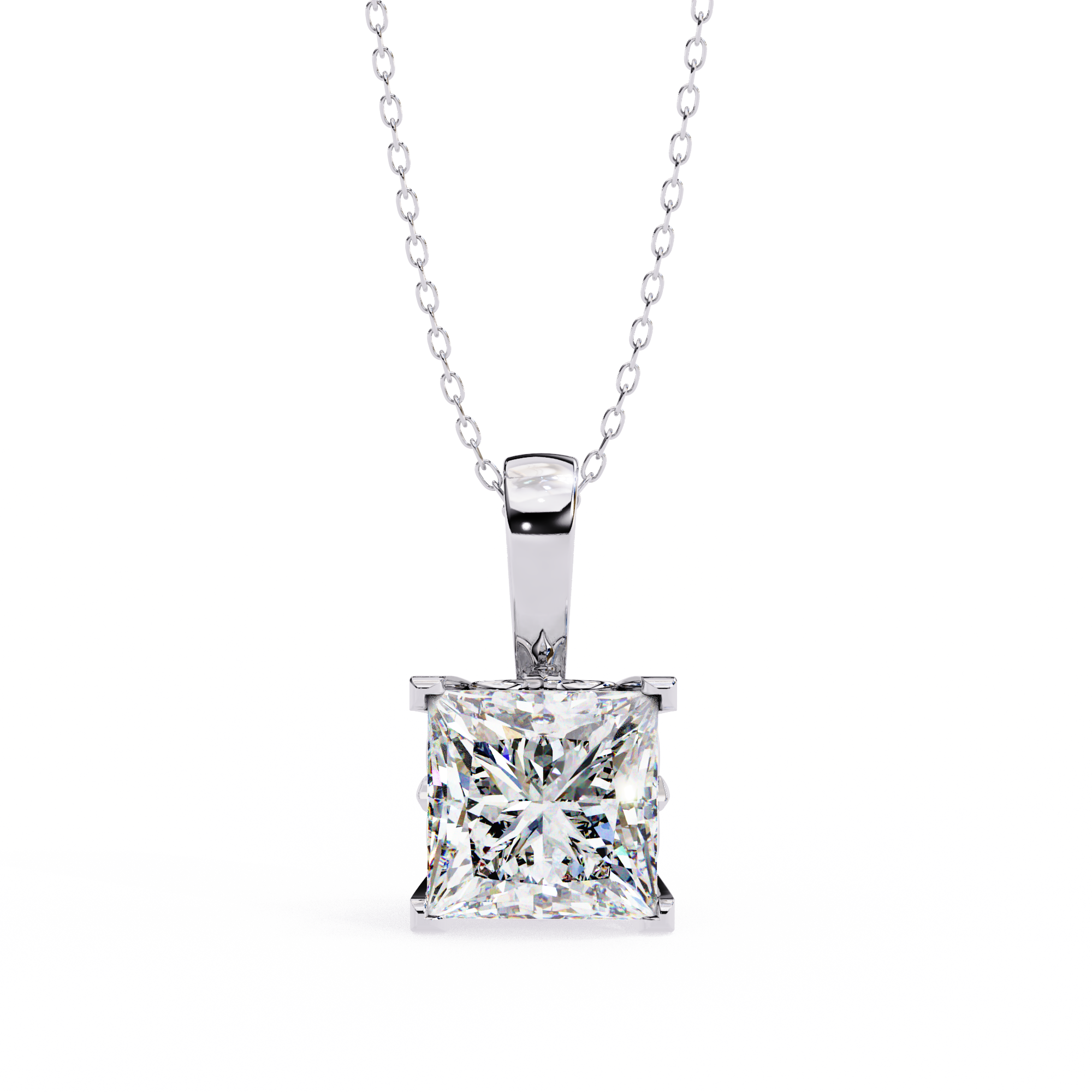 Solar Stream Diamond Pendant