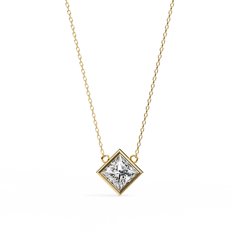 Radiant Loop Diamond Pendant